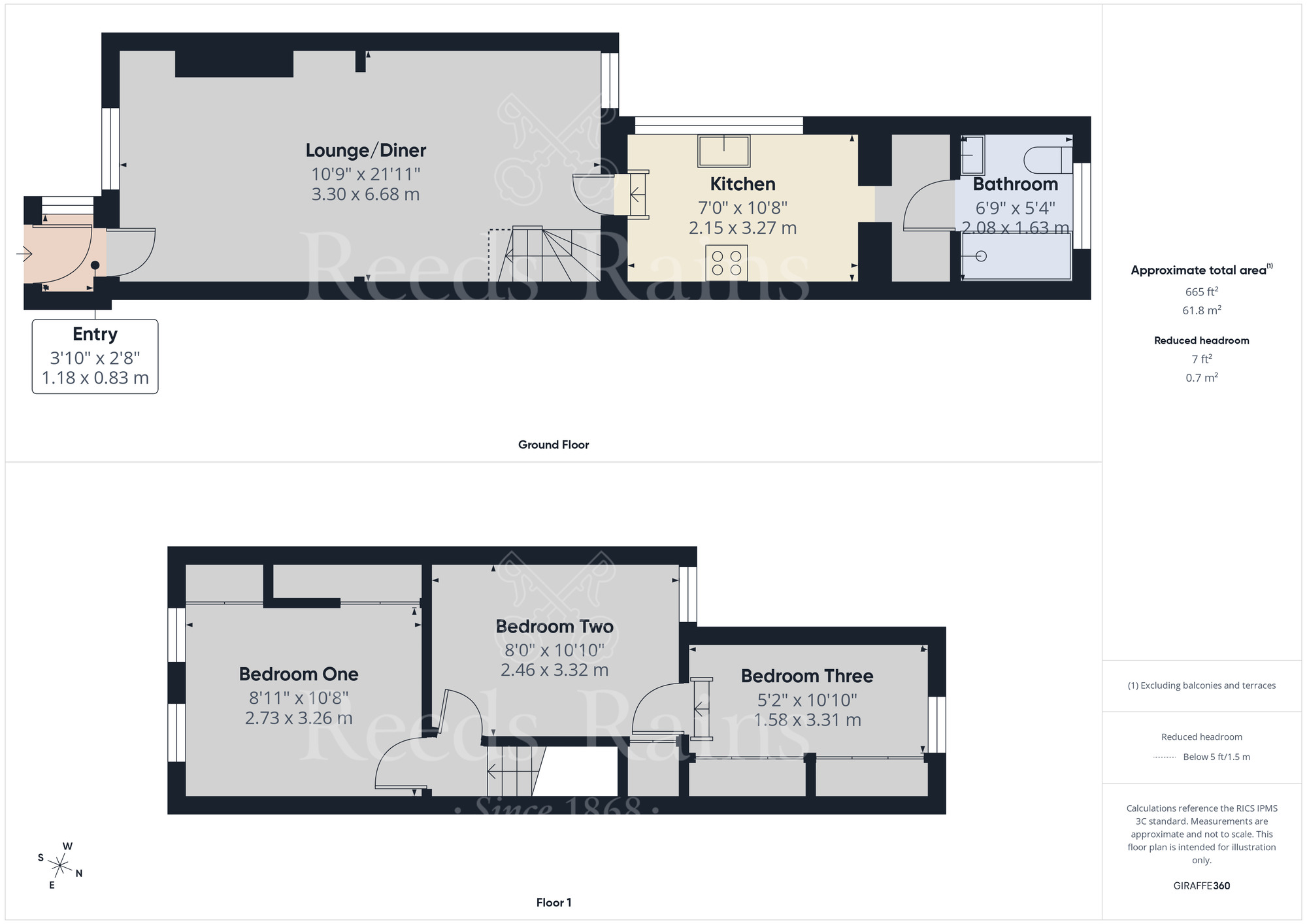 Floorplan of 3 bedroom Mid Terrace House for sale, Carlisle Road, Kent, DA1