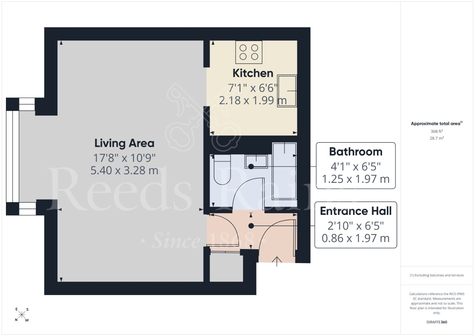 Floorplan of Flat for sale, Knights Manor Way, Dartford, Kent, DA1