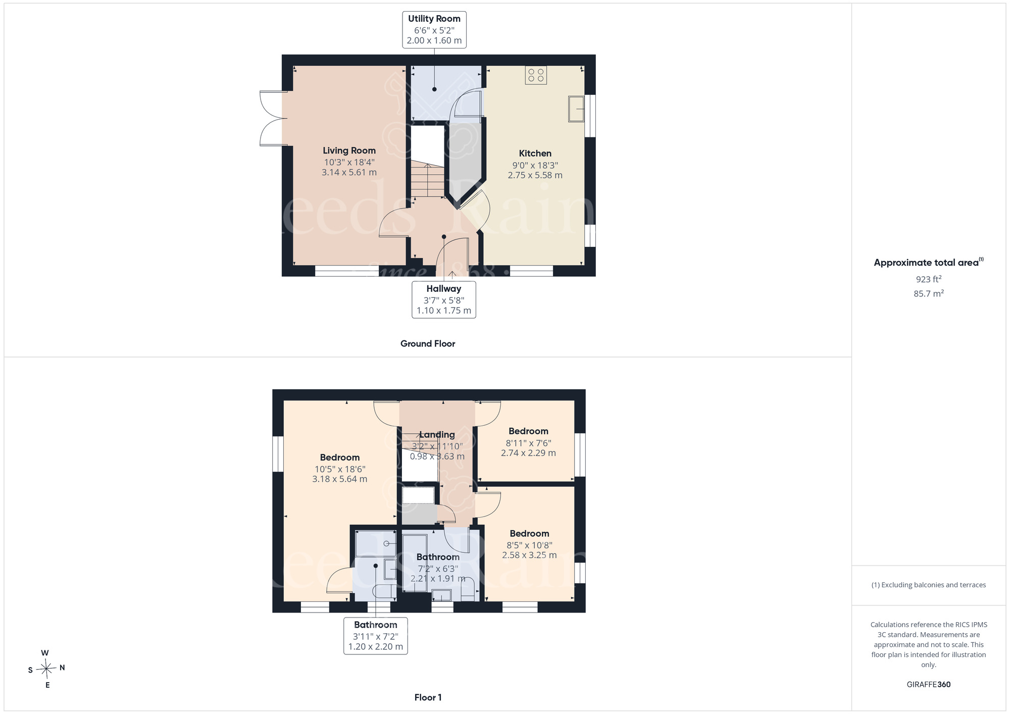 Floorplan of 3 bedroom Semi Detached House for sale, Marsh Street North, Dartford, Kent, DA1