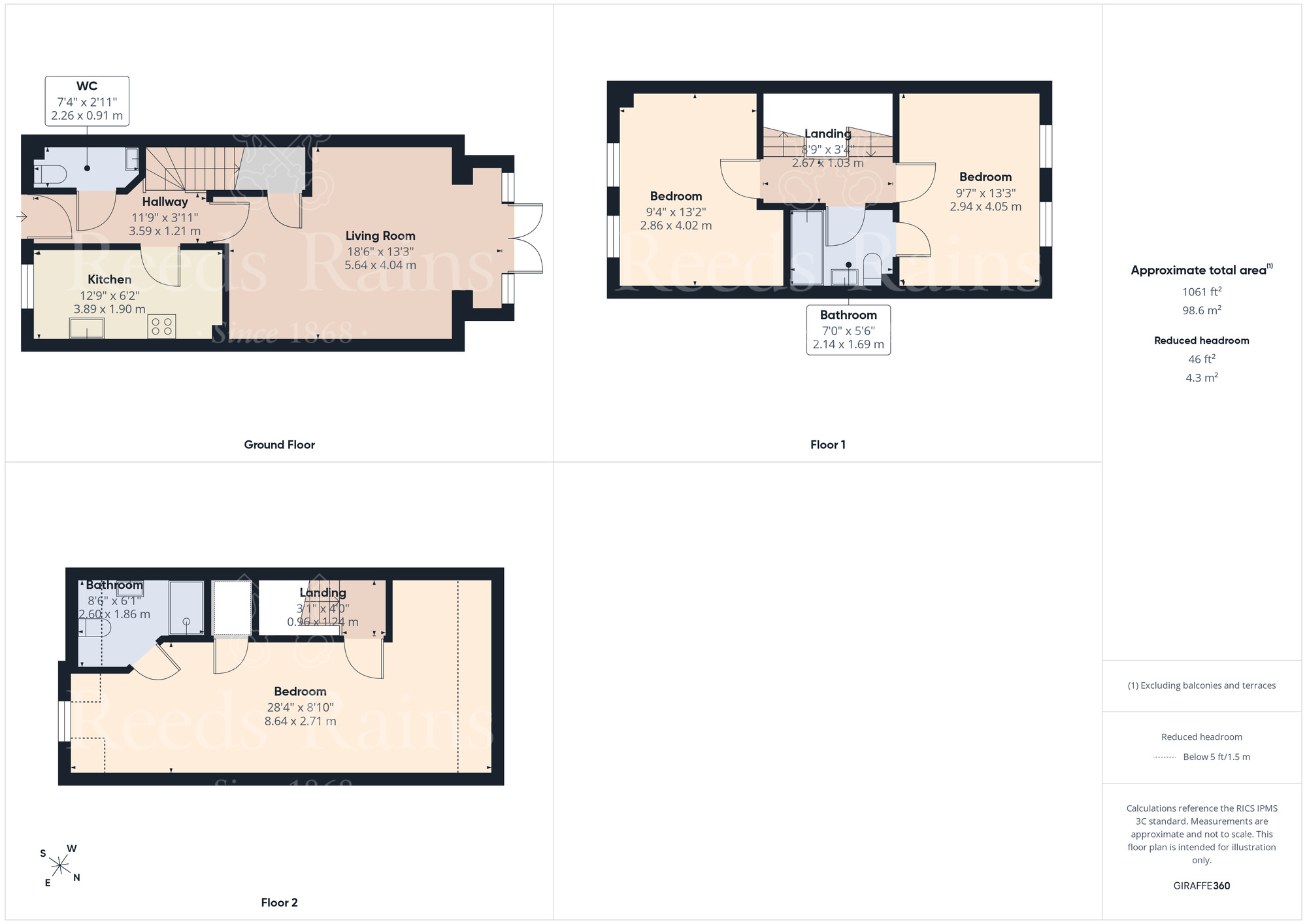 Floorplan of 3 bedroom End Terrace House for sale, Dale Street, Dartford, Kent, DA1