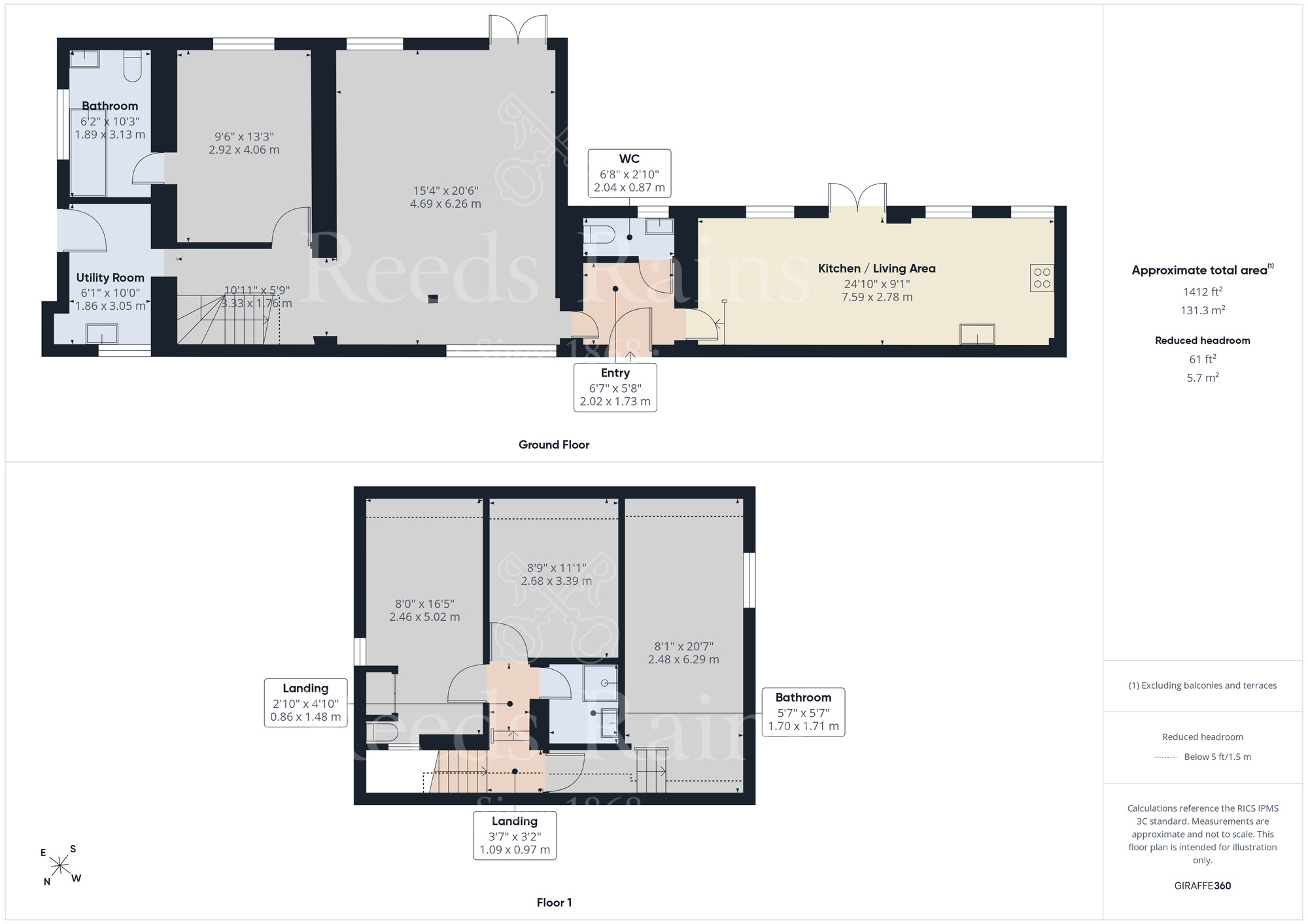 Floorplan of 4 bedroom Detached House to rent, Green Street Green Road, Dartford, Kent, DA2