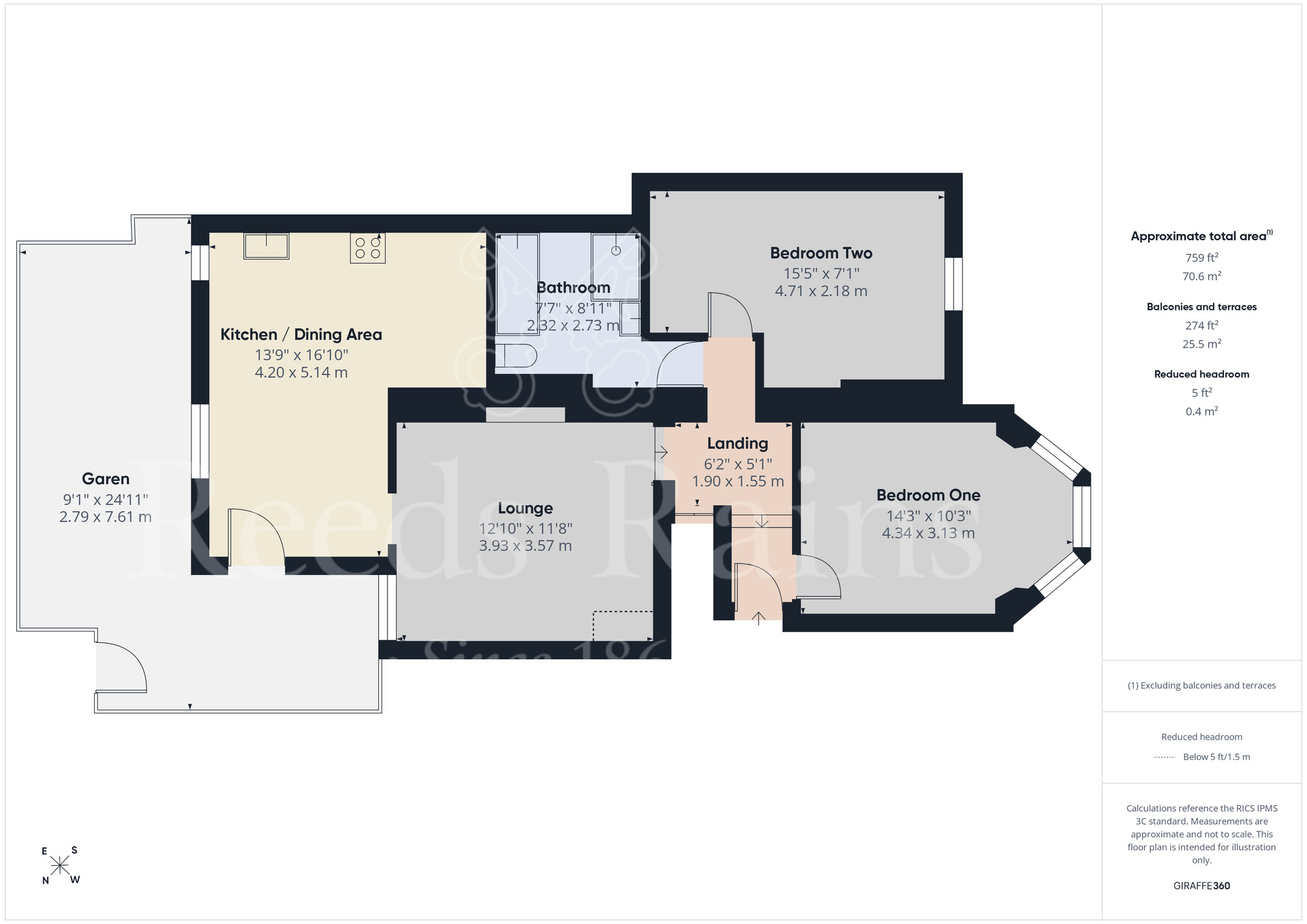 Floorplan of 2 bedroom Flat for sale, Footscray Road, London, SE9
