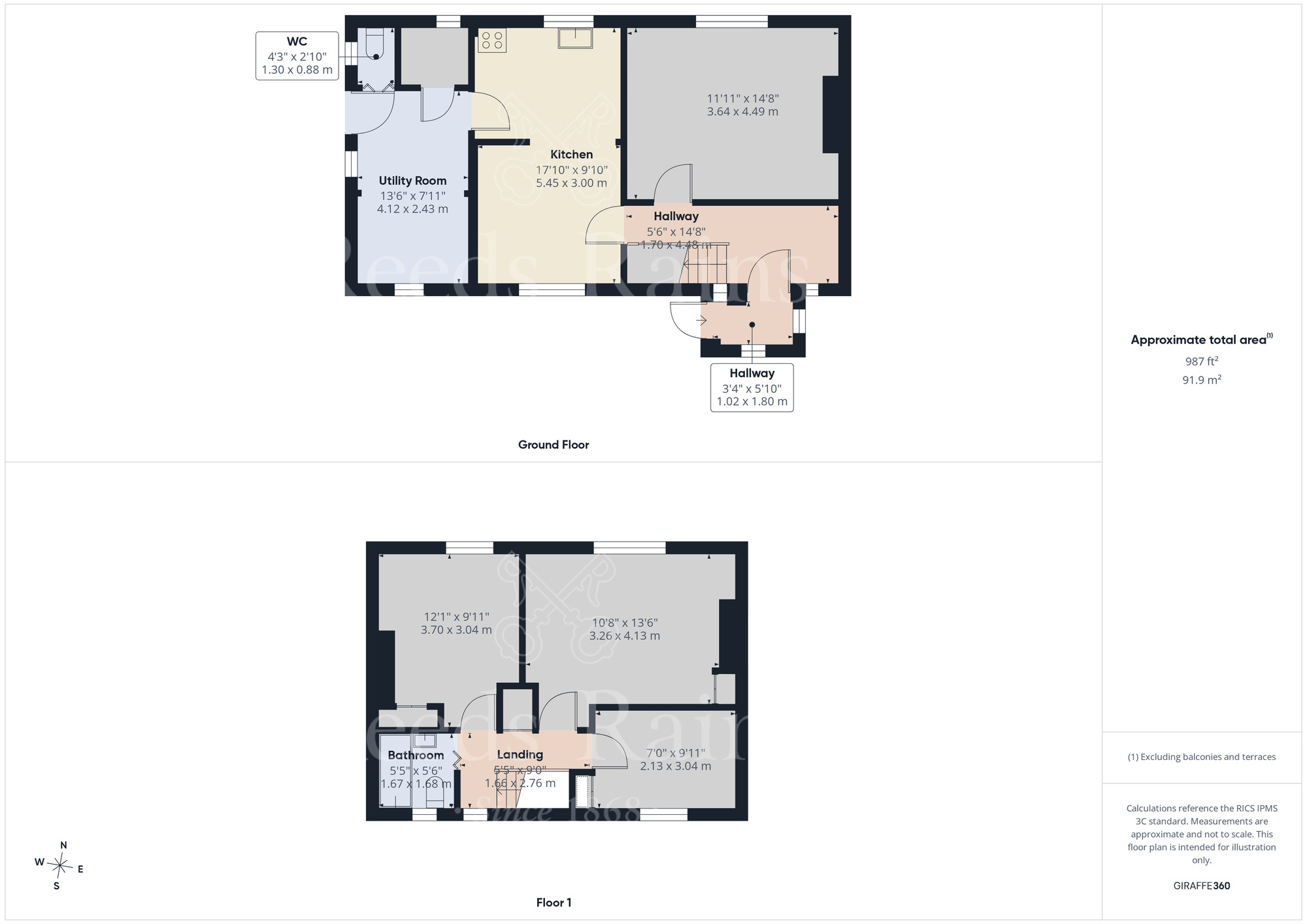 Floorplan of 3 bedroom End Terrace House to rent, Gills Road, South Darenth, Kent, DA4