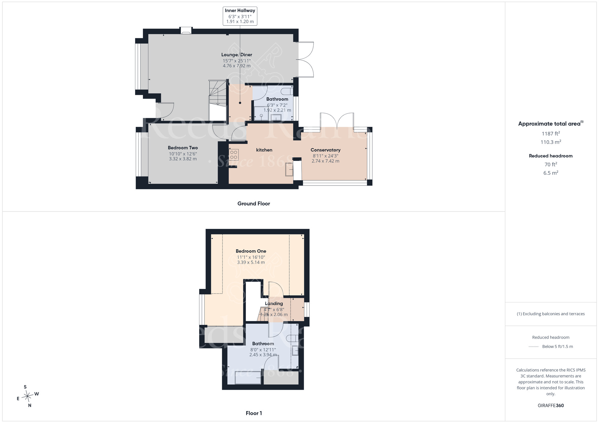 Floorplan of 2 bedroom Detached Bungalow for sale, Barn End Drive, Wilmington, Kent, DA2
