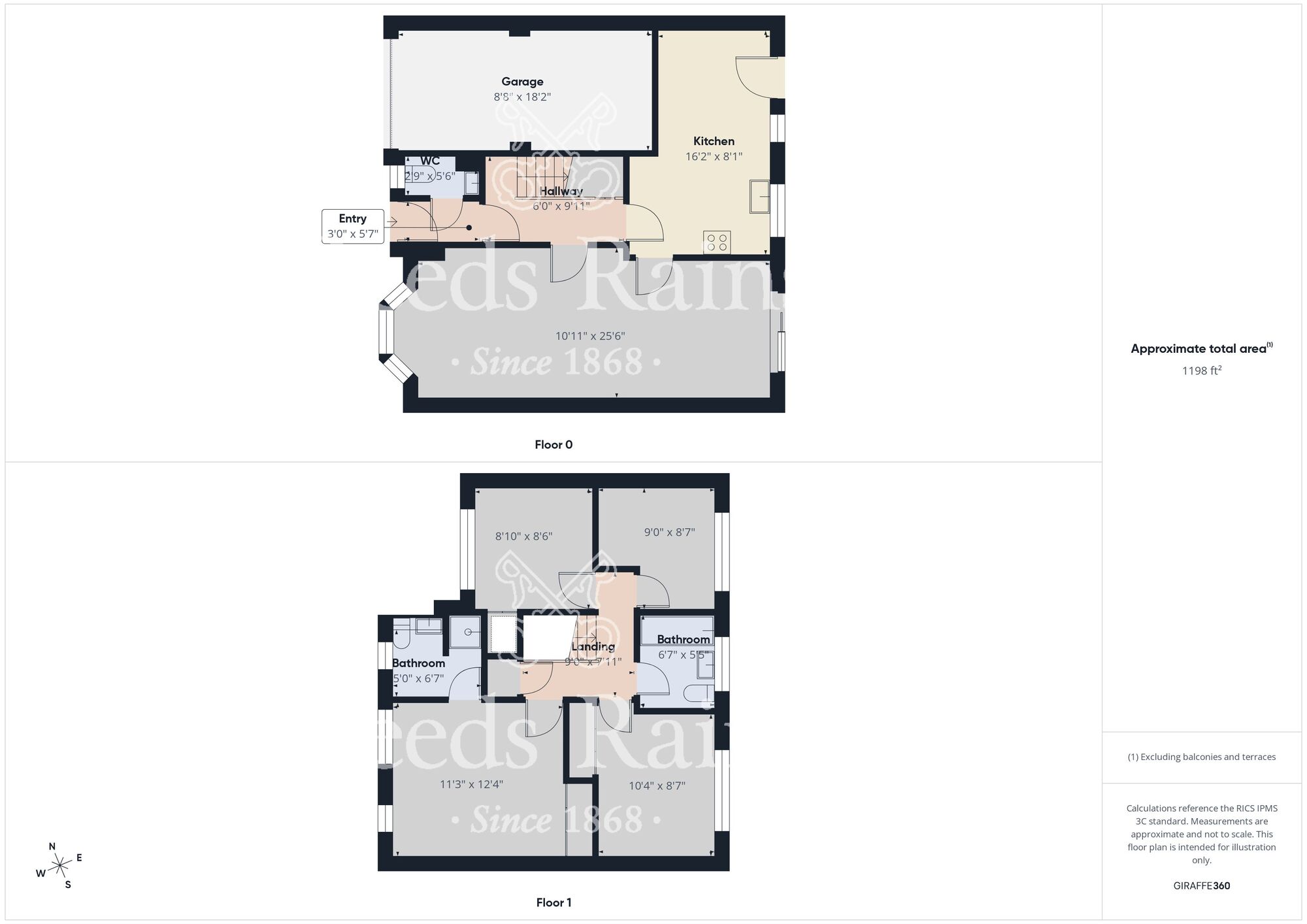 Floorplan of 4 bedroom Detached House to rent, Telford Close, High Shincliffe, Durham, DH1