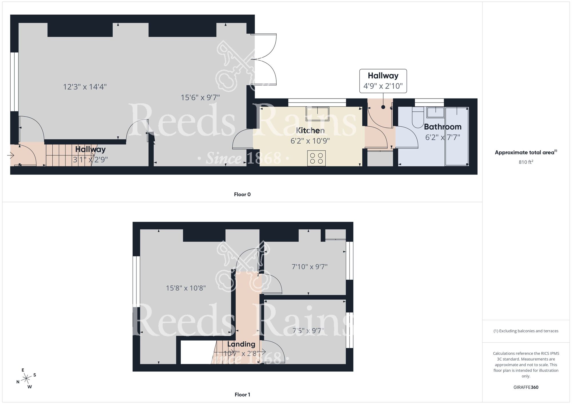 Floorplan of 3 bedroom Mid Terrace House to rent, Arthur Street, Chilton, County Durham, DL17