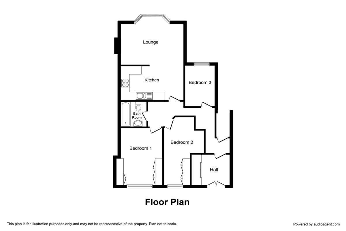 Floorplan of 3 bedroom  Flat to rent, Market Place, Bishop Auckland, Durham, DL14