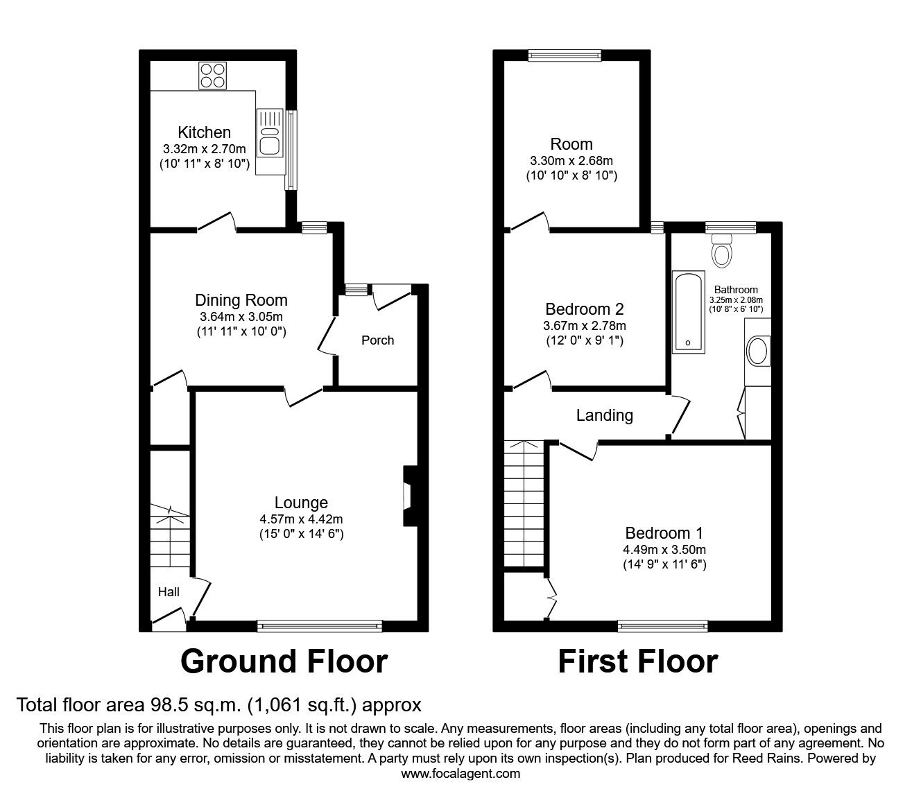 2 bedroom Mid Terrace House for sale, Stone Row, Butterknowle, DL13 £
