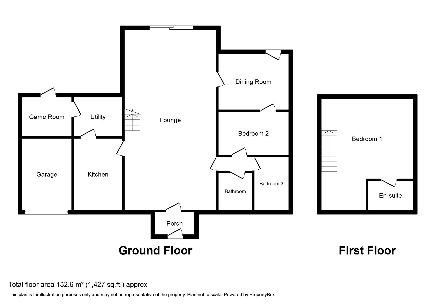 Floorplan of 3 bedroom Detached House to rent, Lorimers Close, Peterlee, Durham, SR8