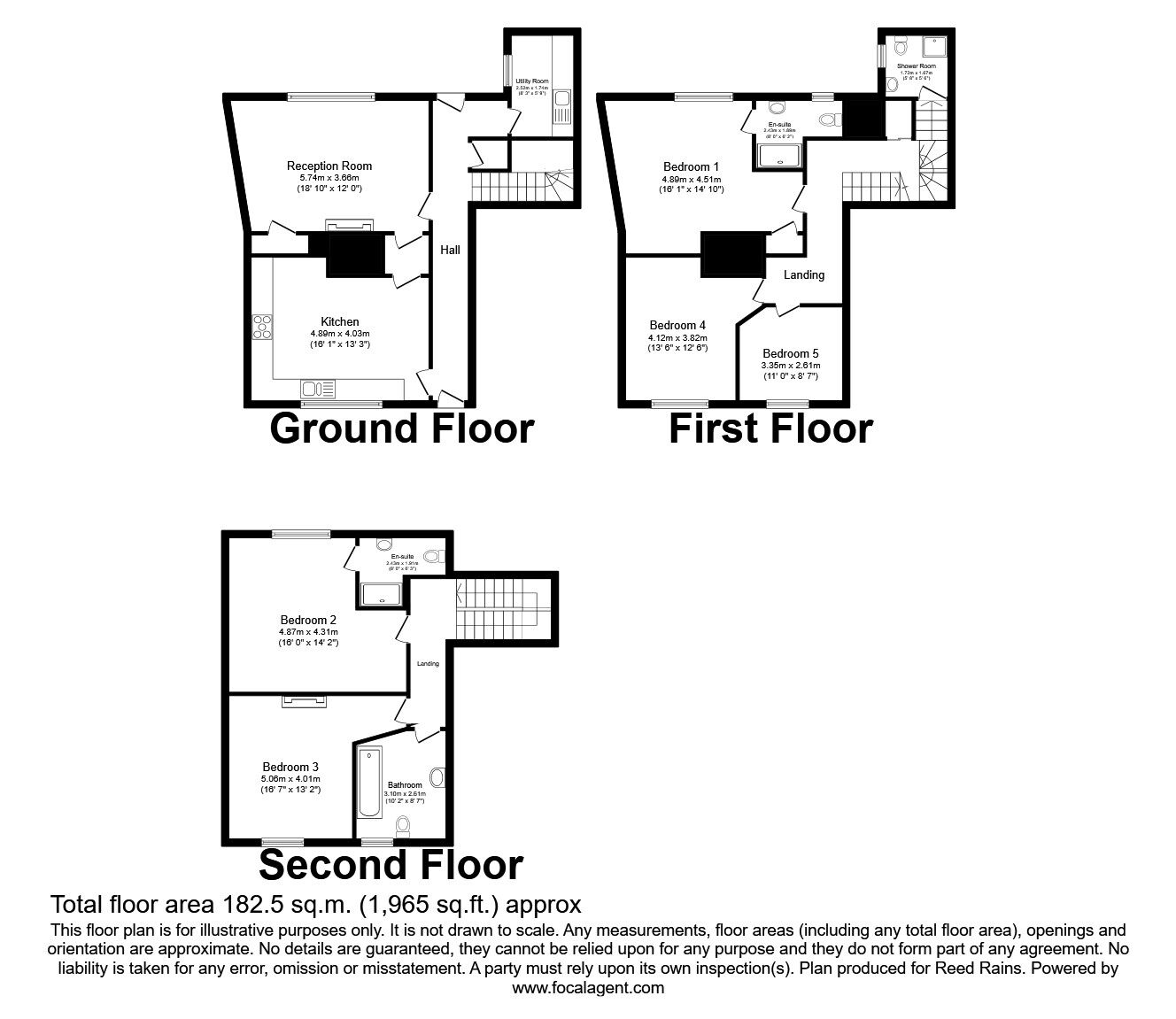 Floorplan of 4 bedroom Mid Terrace House to rent, Church Street, Durham, DH1