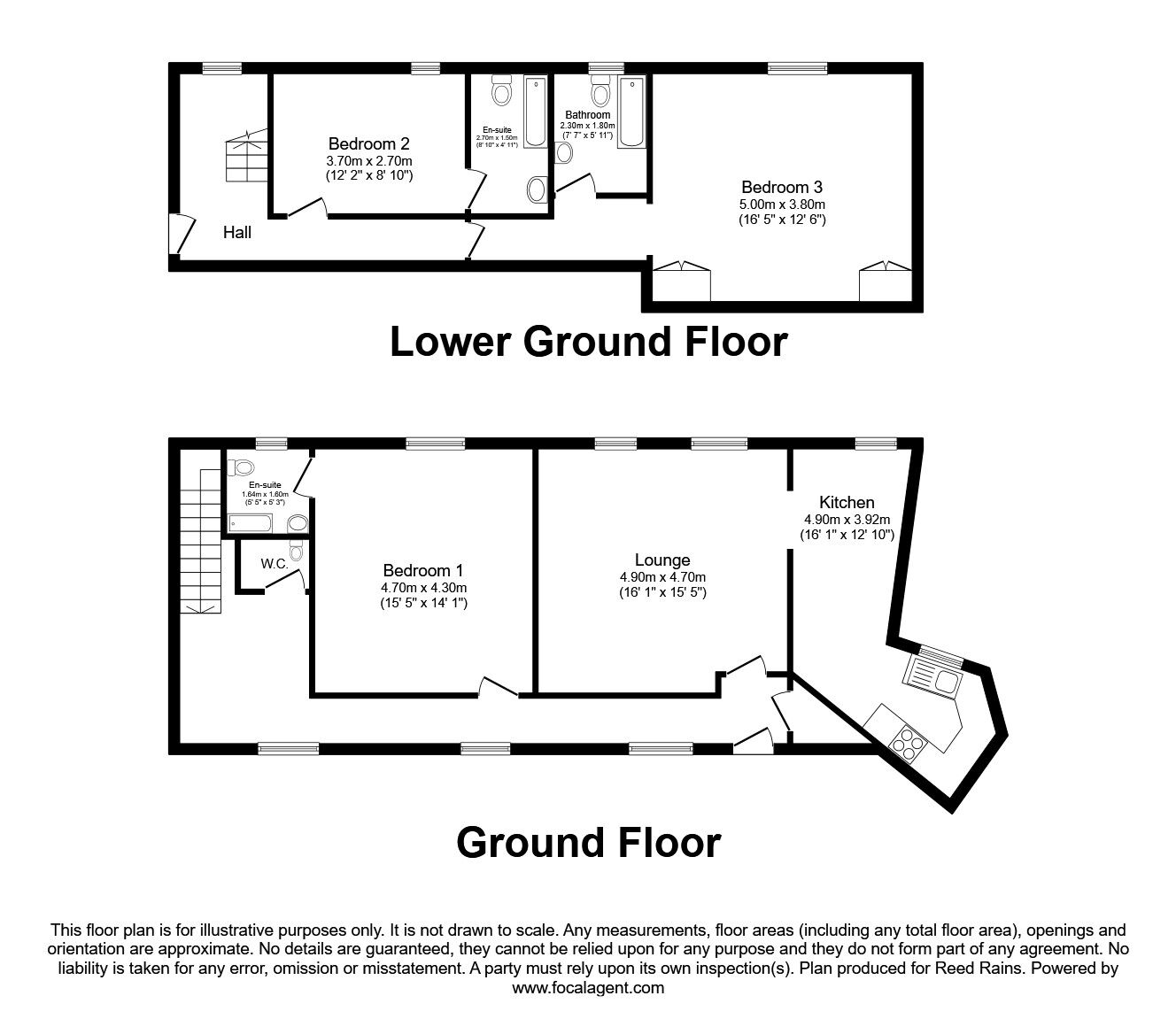 Floorplan of 3 bedroom  Flat to rent, The Castle, Stanhope, Durham, DL13
