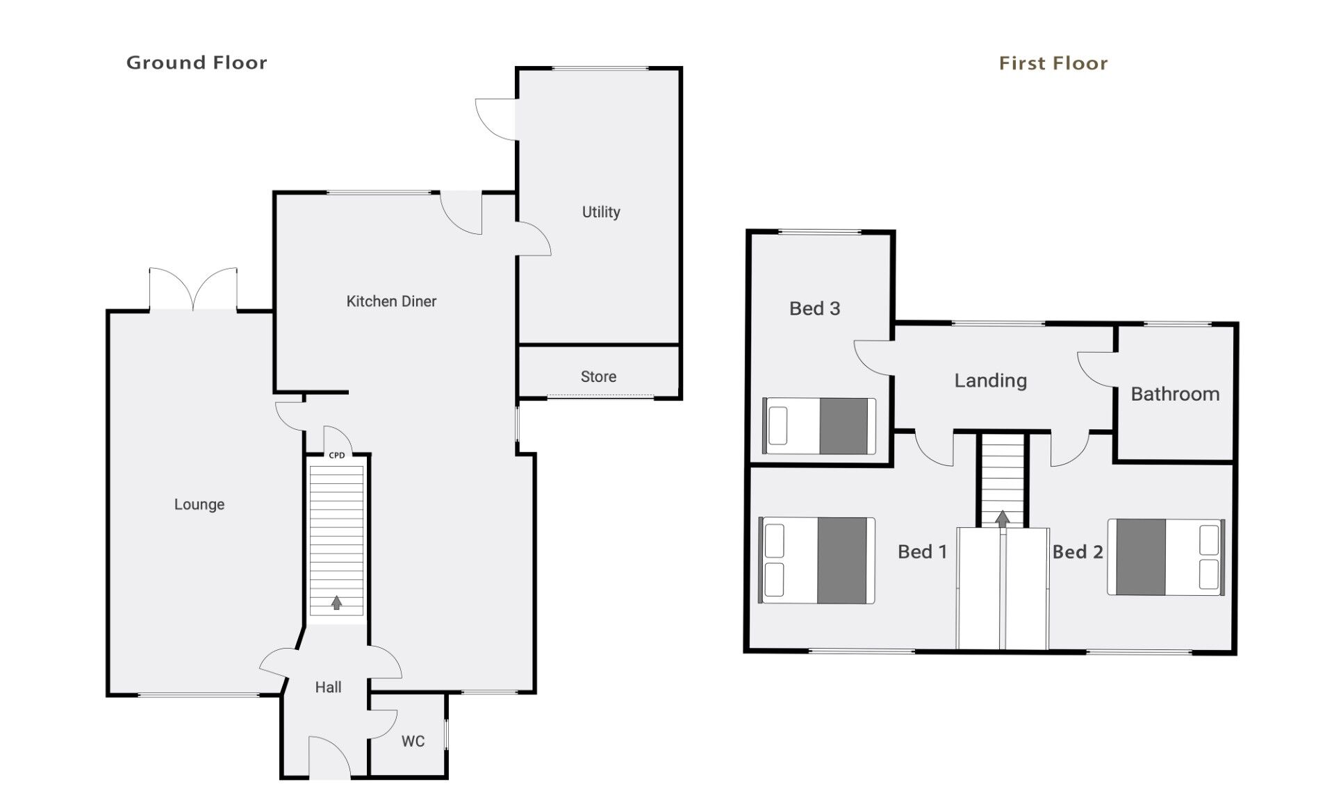 Floorplan of 3 bedroom Detached House for sale, Scardale Way, Belmont, Durham, DH1