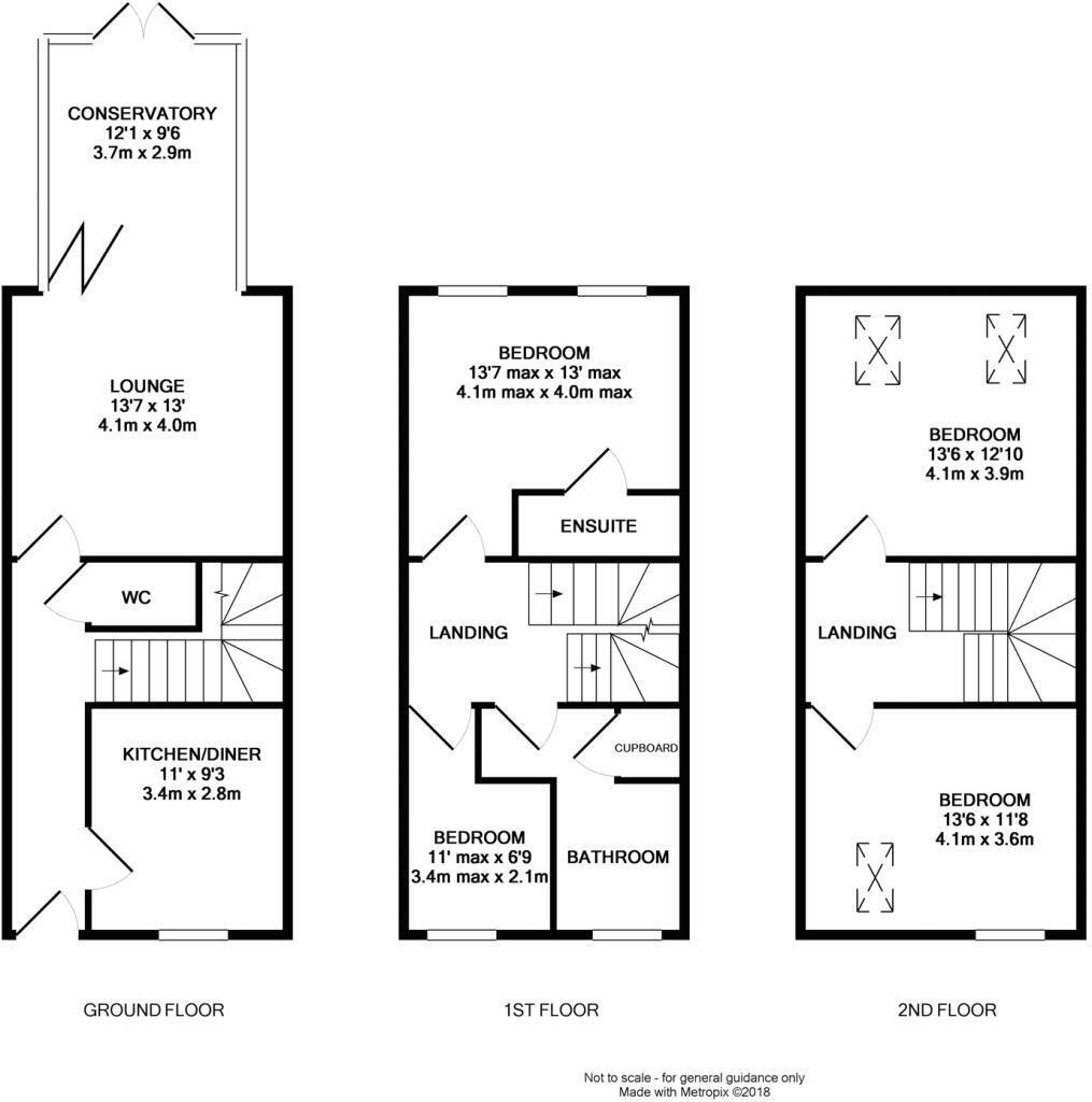 Floorplan of 4 bedroom End Terrace House for sale, Paxton Mews, Pity Me, Durham, DH1
