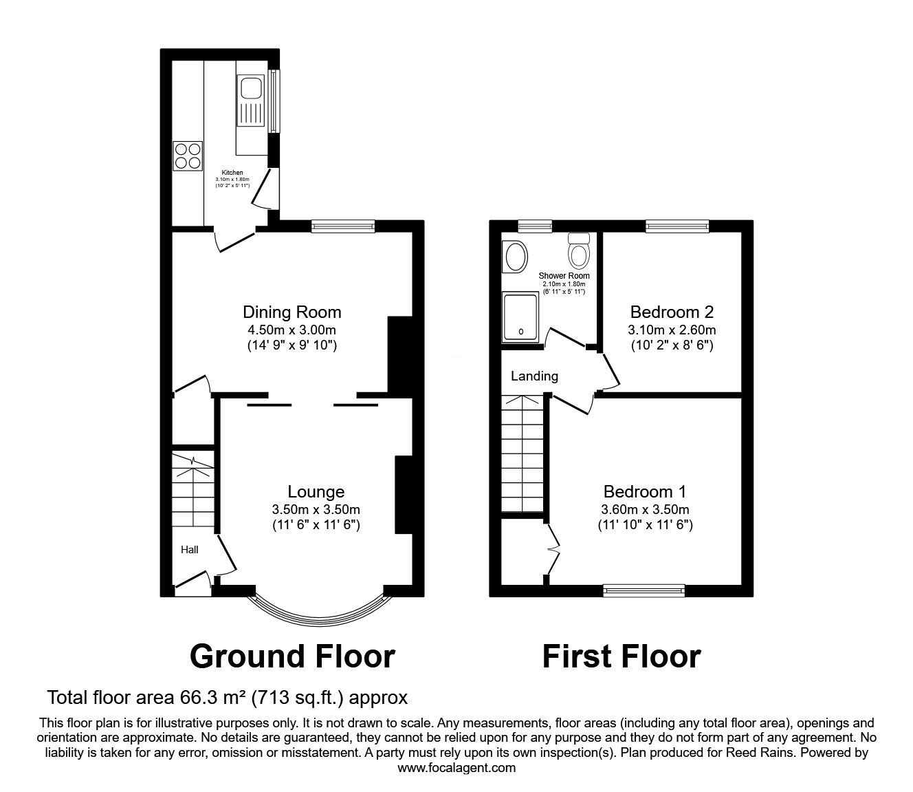 2 bedroom Mid Terrace House for sale, Frances Terrace, Auckland, DL14 £70,000