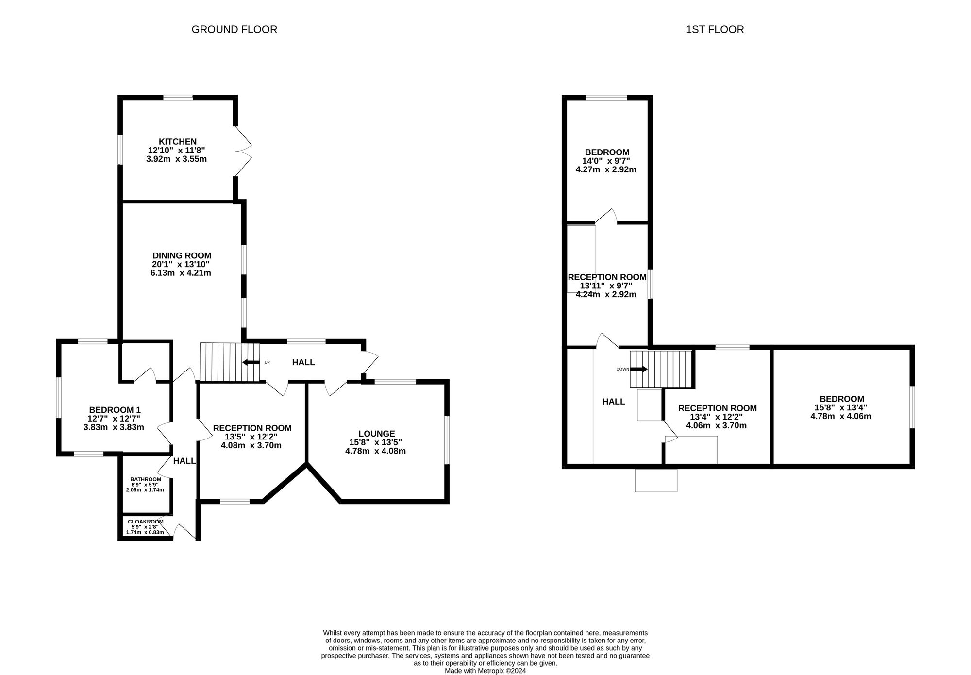 Floorplan of 3 bedroom Detached House for sale, Nevilles Cross Bank, Durham, DH1