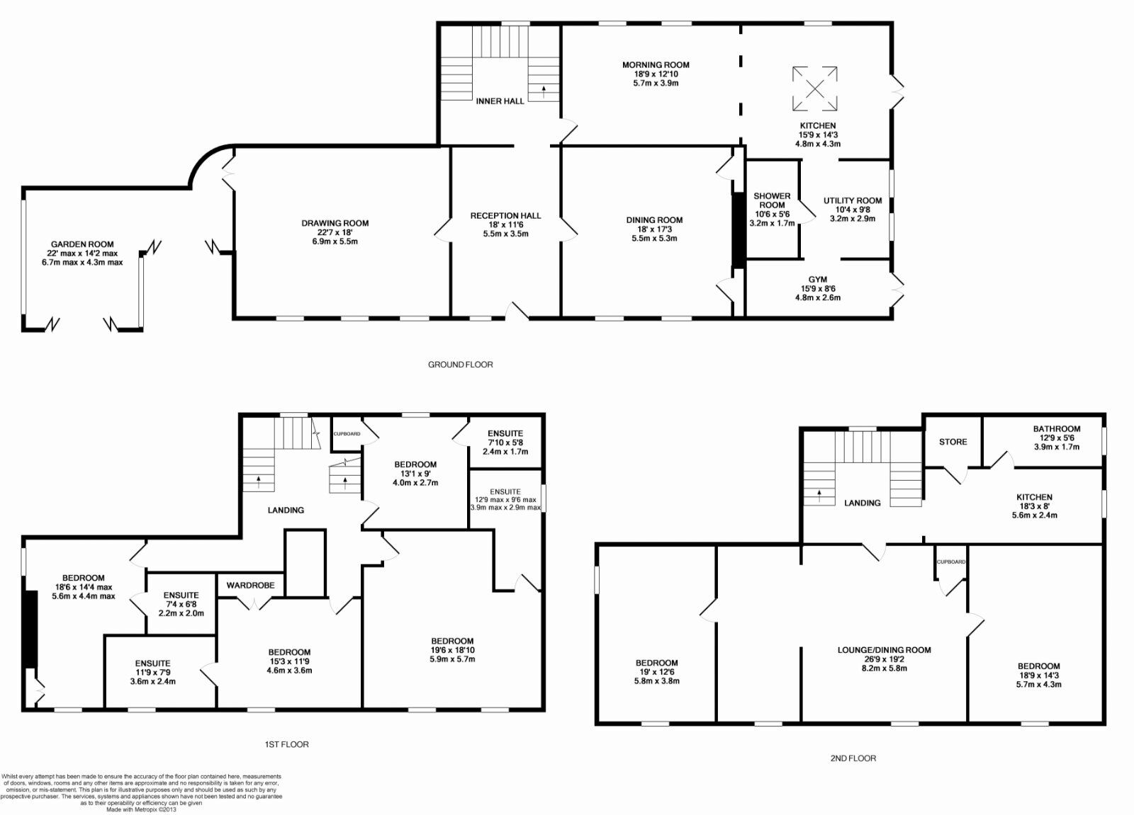Floorplan of 6 bedroom Detached House to rent, Esh Winning, Durham, DH7