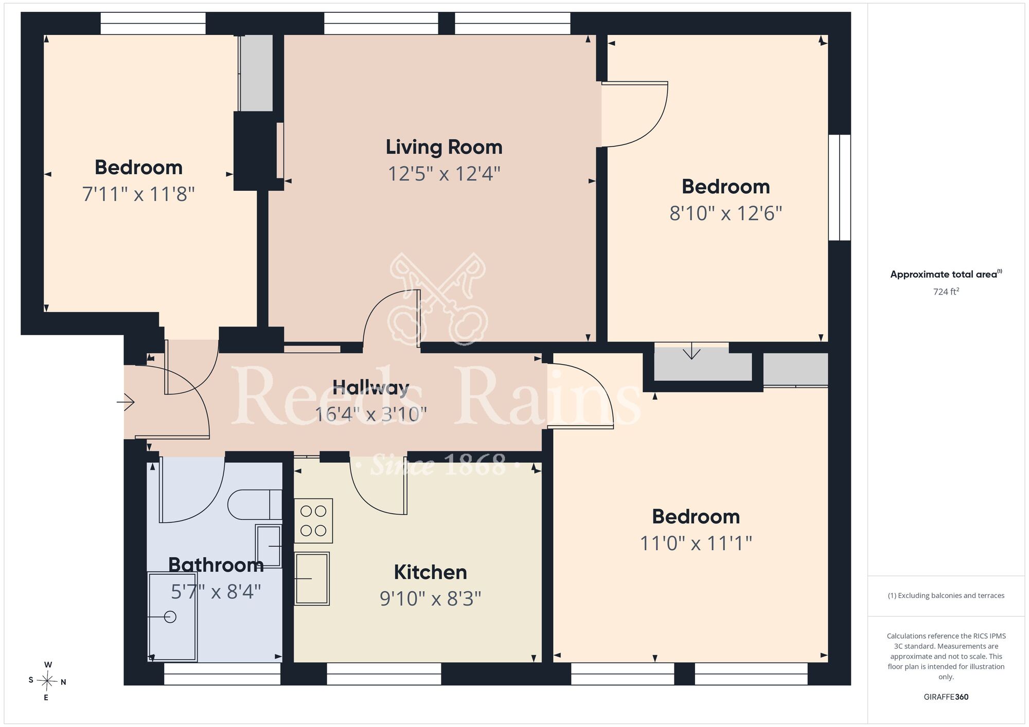 Floorplan of 3 bedroom Flat for sale, Dixon Road, Newton Aycliffe, Durham, DL5