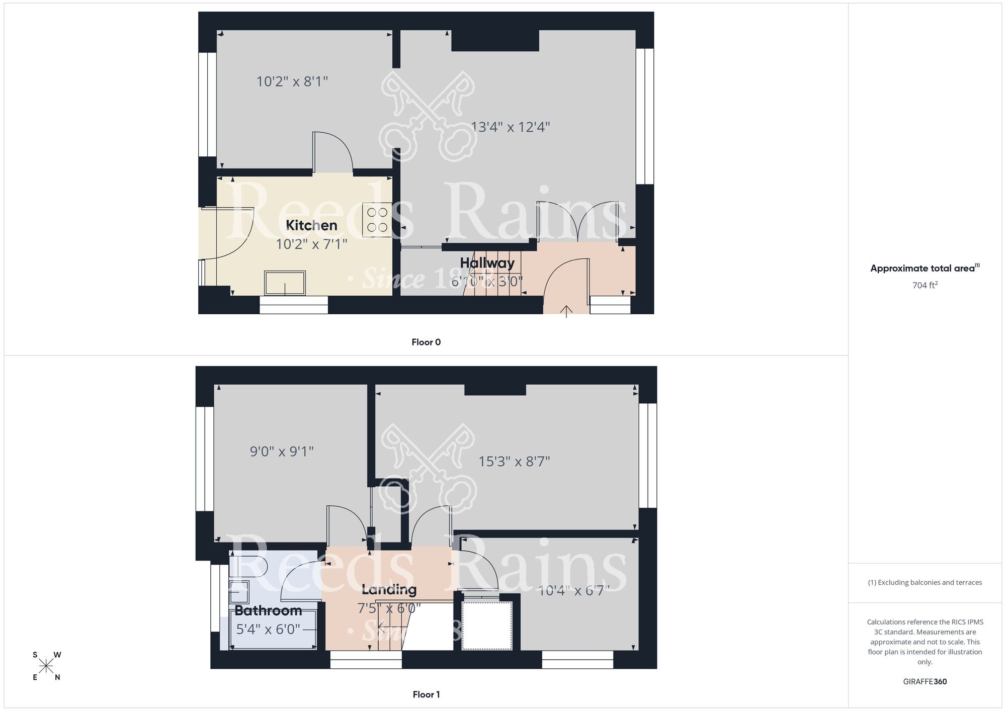 Floorplan of 3 bedroom Semi Detached House to rent, Carrsdale, Durham, DH1