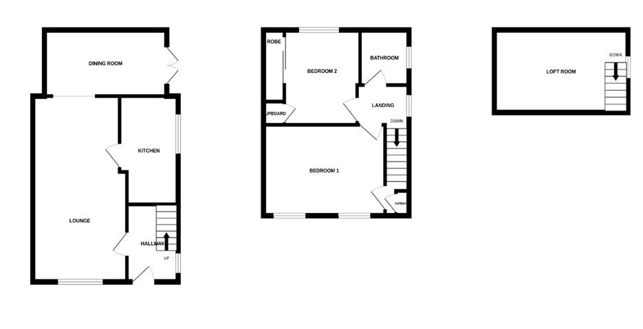 Floorplan of 2 bedroom Semi Detached House for sale, Deerness Grove, Esh Winning, Durham, DH7