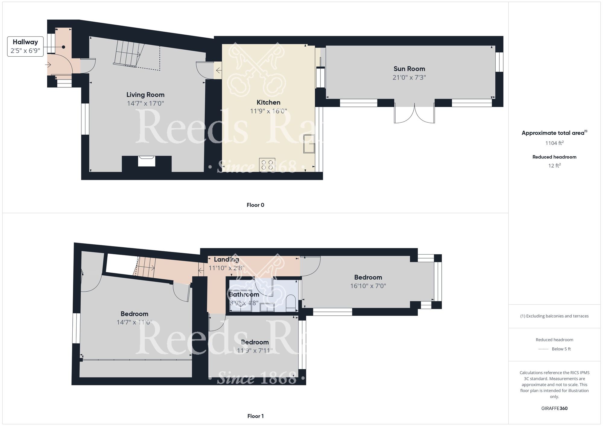 Floorplan of 3 bedroom Semi Detached House for sale, East Street, Hett, Durham, DH6