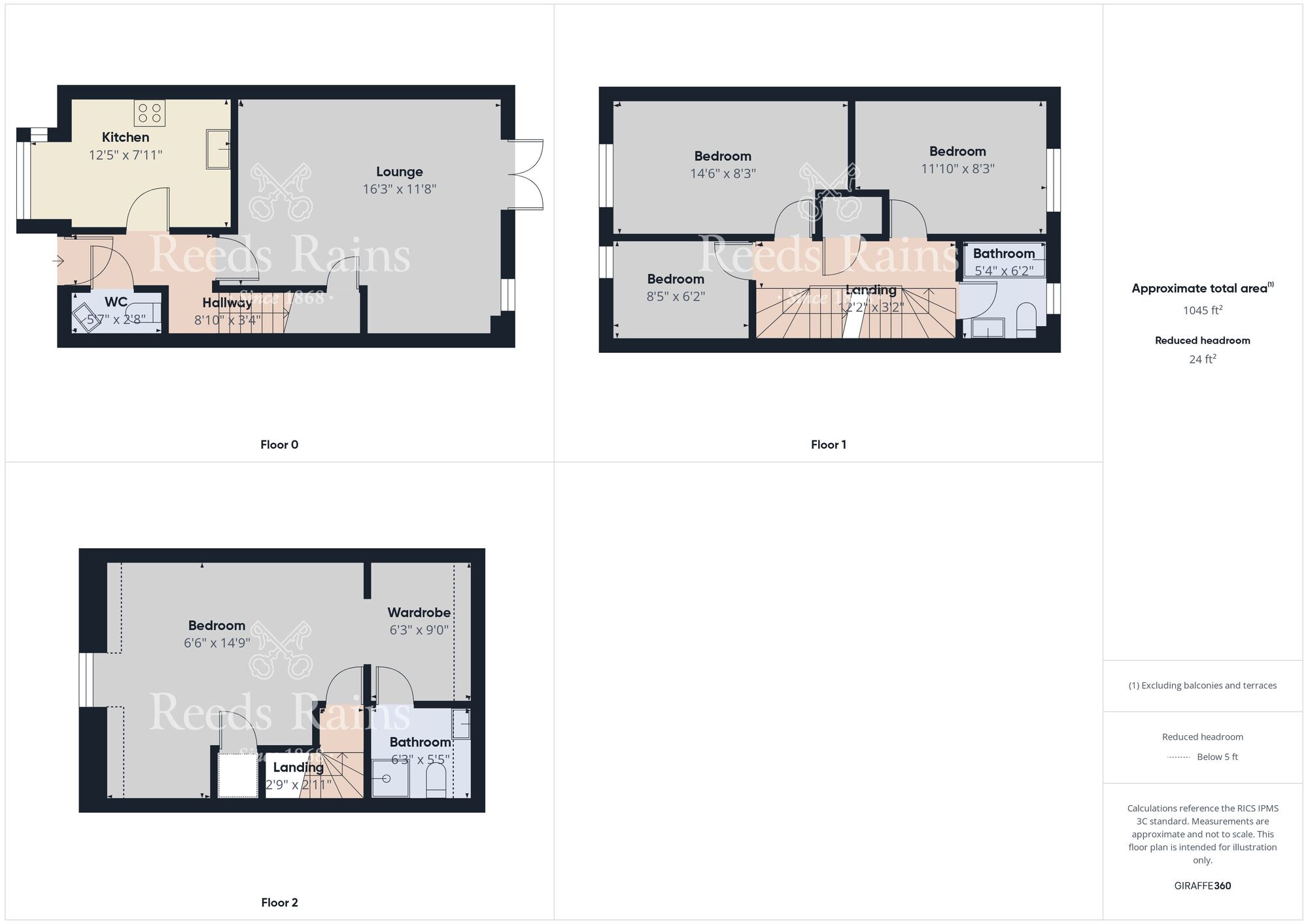 Floorplan of 4 bedroom Semi Detached House for sale, Beckwith Close, Spennymoor, County Durham, DL16