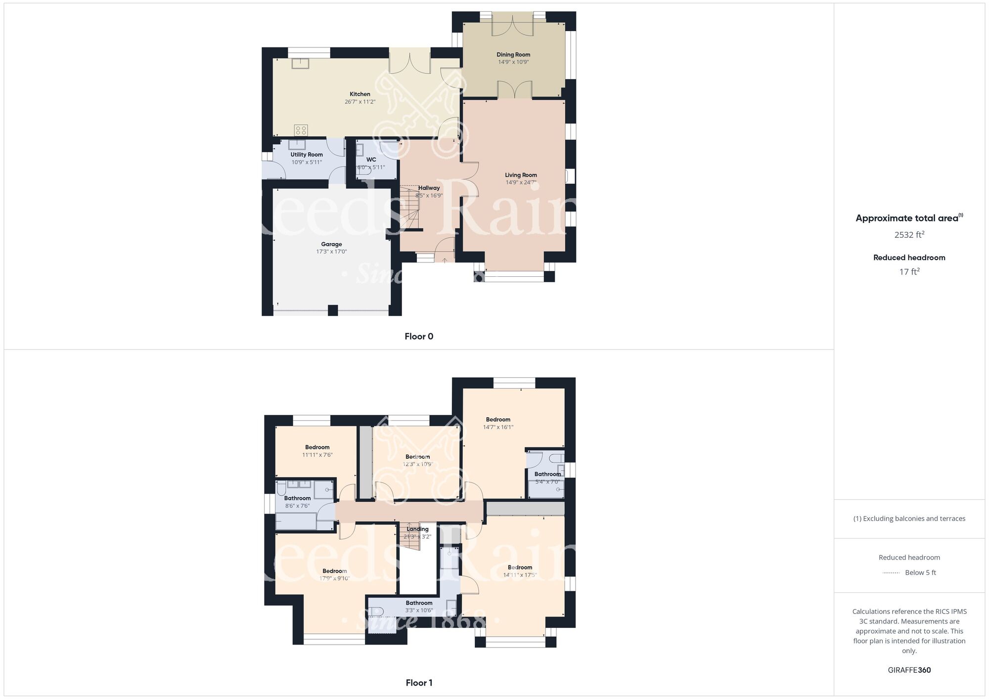 Floorplan of 5 bedroom Detached House for sale, Seven Hills Court, Spennymoor, Durham, DL16