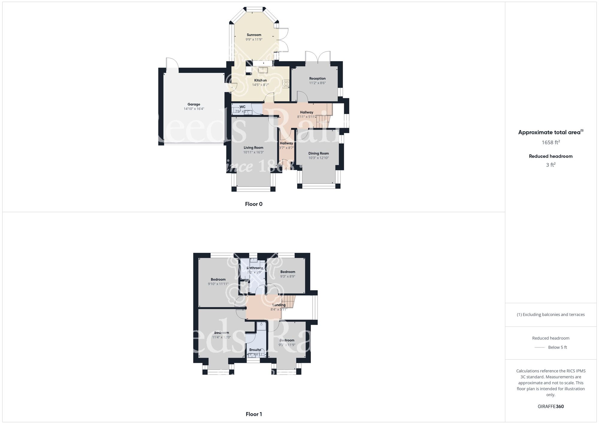 Floorplan of 4 bedroom Detached House for sale, Ferens Park, Durham City, Durham, DH1