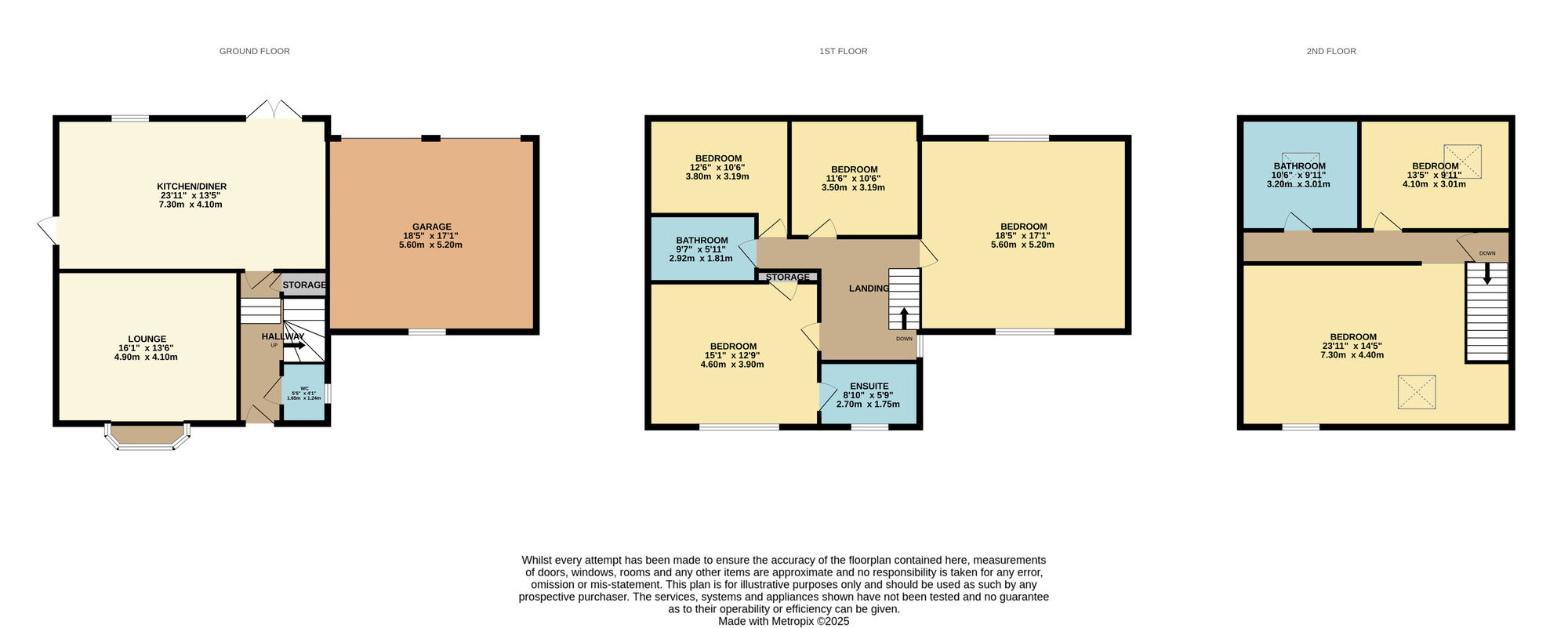 Floorplan of 6 bedroom Detached House for sale, Canney Hill, Coundon Gate, Durham, DL14