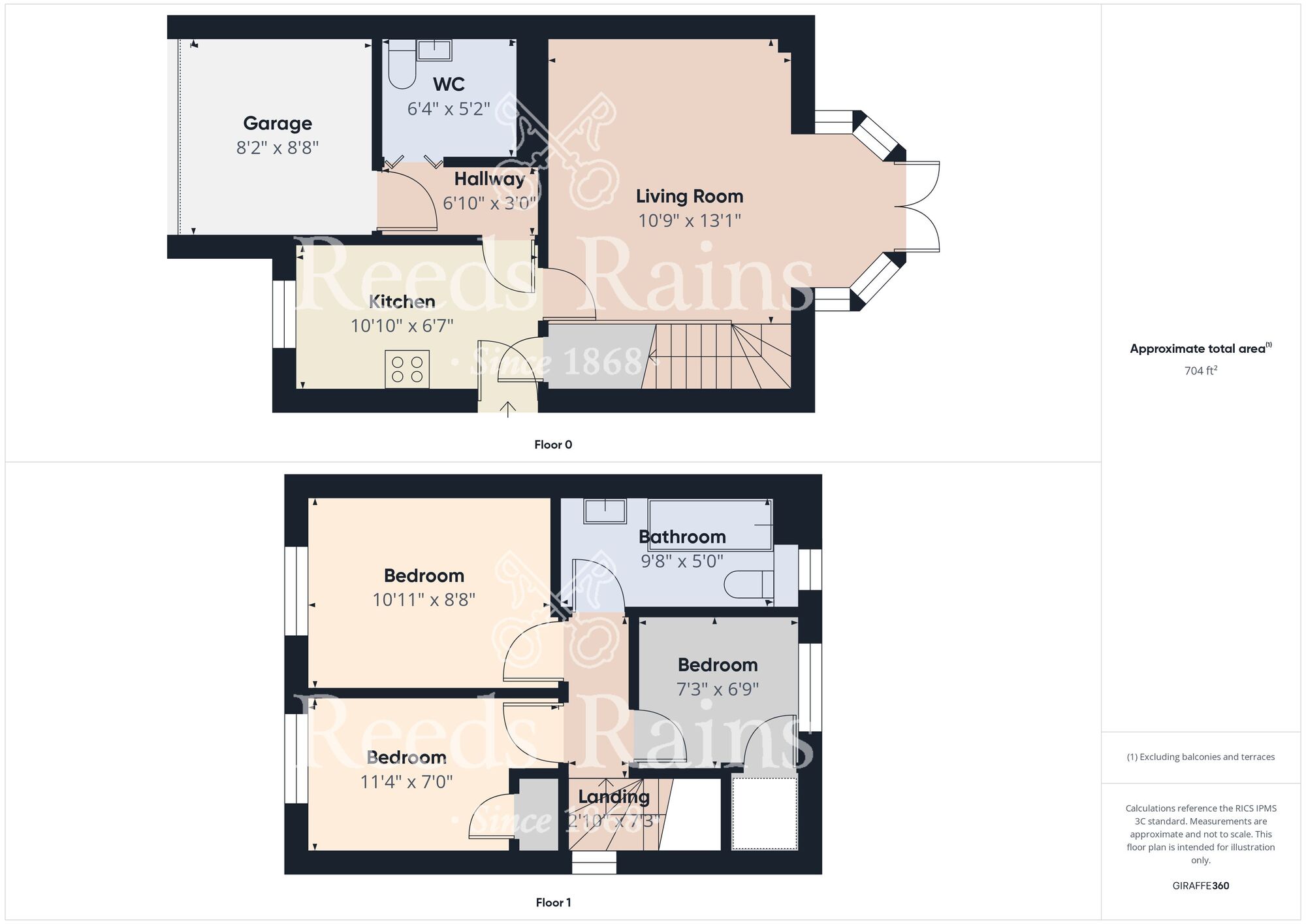 Floorplan of 3 bedroom Detached House for sale, Stewart Drive, Wingate, Durham, TS28