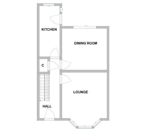 Floorplan of 3 bedroom Semi Detached House for sale, North View, Gilesgate, Durham, DH1