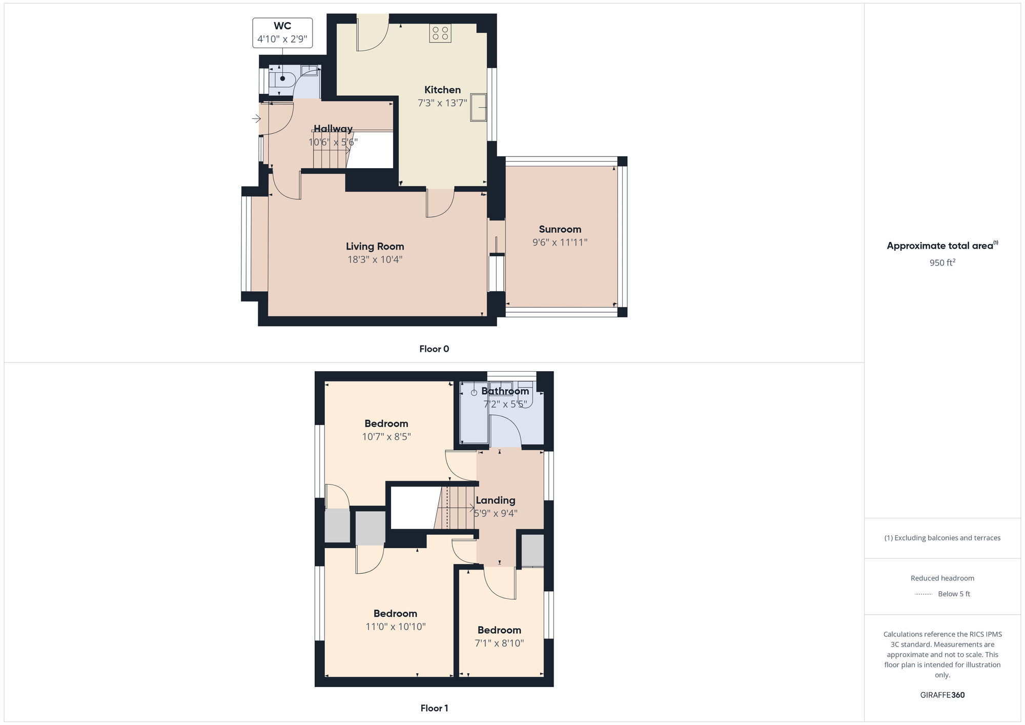 Floorplan of 3 bedroom Semi Detached House for sale, Forster Avenue, Sherburn Village, Durham, DH6