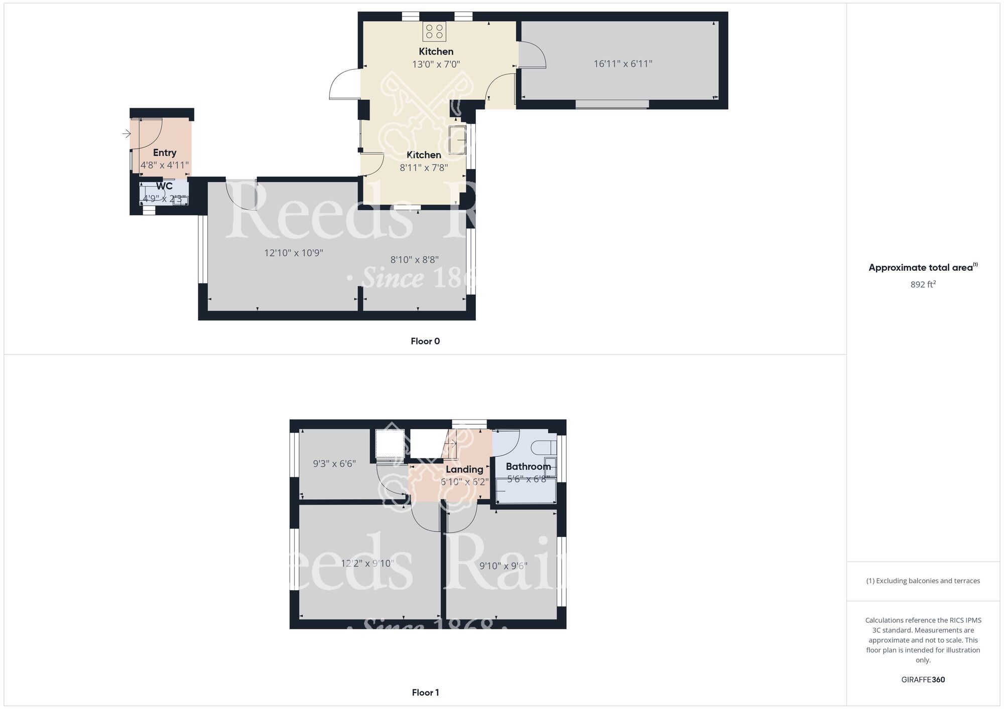 Floorplan of 3 bedroom Detached House to rent, Dinsdale Drive, Durham, DH1