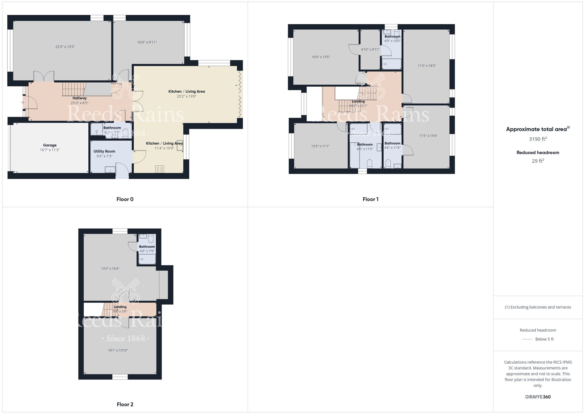 Floorplan of 6 bedroom Detached House to rent, Dunelm Stables, Thornley, Durham, DH6