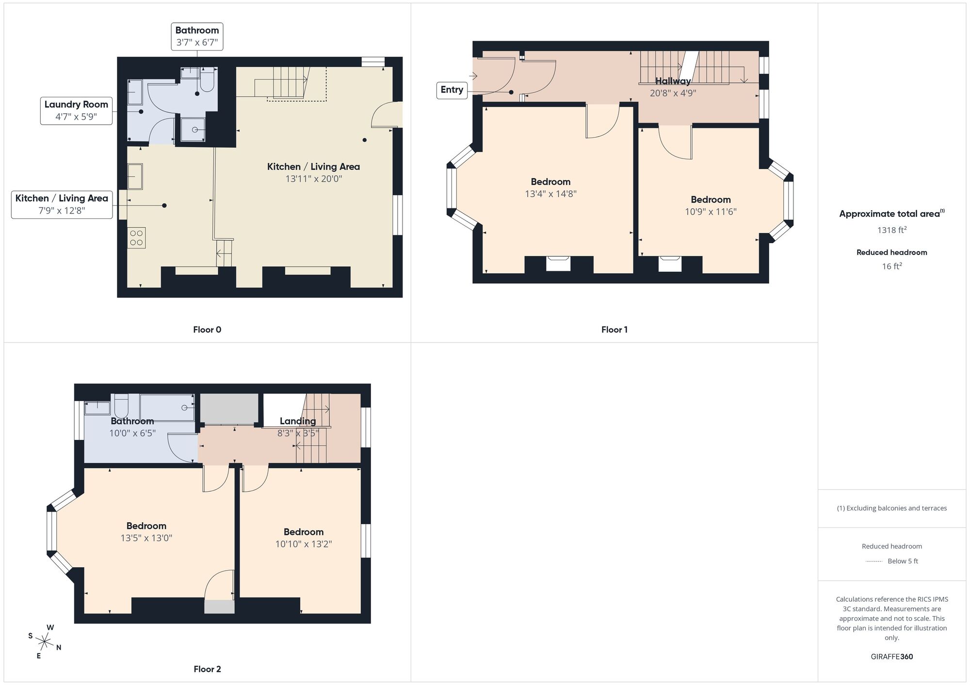 Floorplan of 4 bedroom Mid Terrace House to rent, The Avenue, Durham, DH1