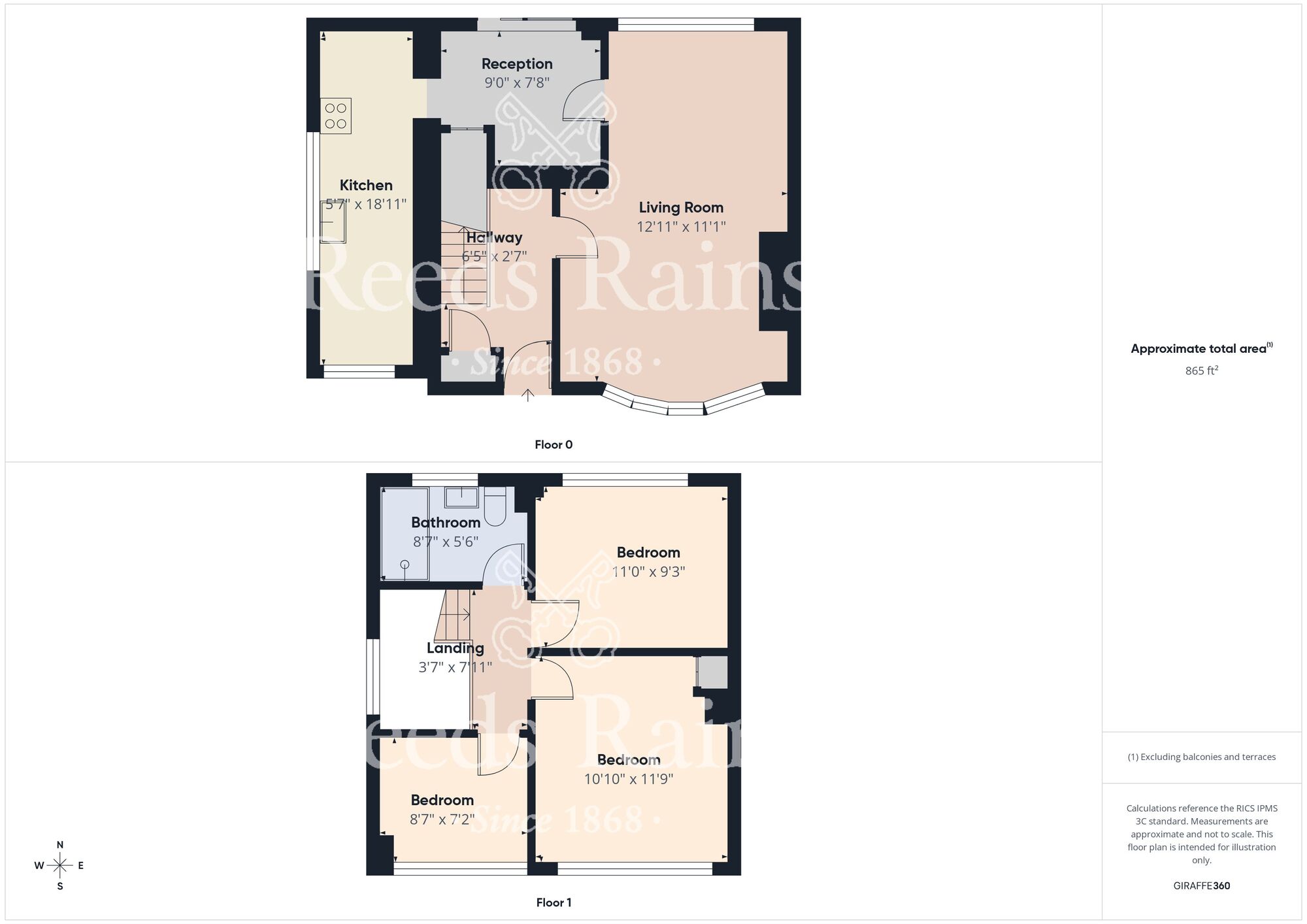 Floorplan of 3 bedroom Semi Detached House for sale, Ripon Road, Newton Hall, Durham, DH1