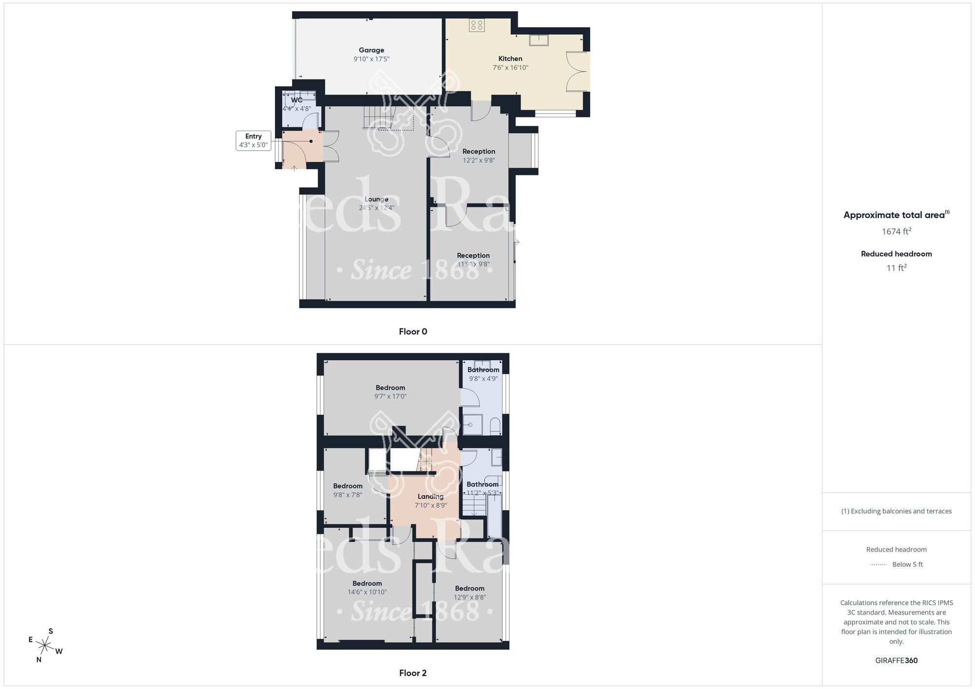 Floorplan of 4 bedroom Detached House for sale, Bromley Close, High Shincliffe, Durham, DH1
