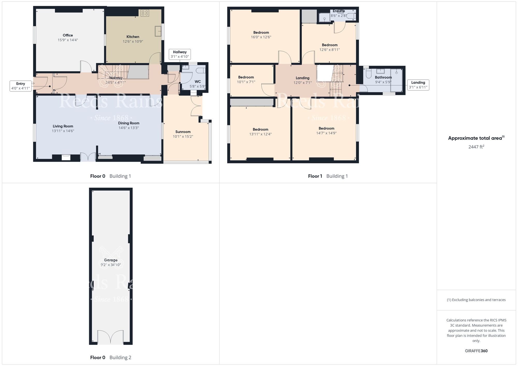 Floorplan of 5 bedroom Detached House for sale, New Brancepeth, Durham, DH7