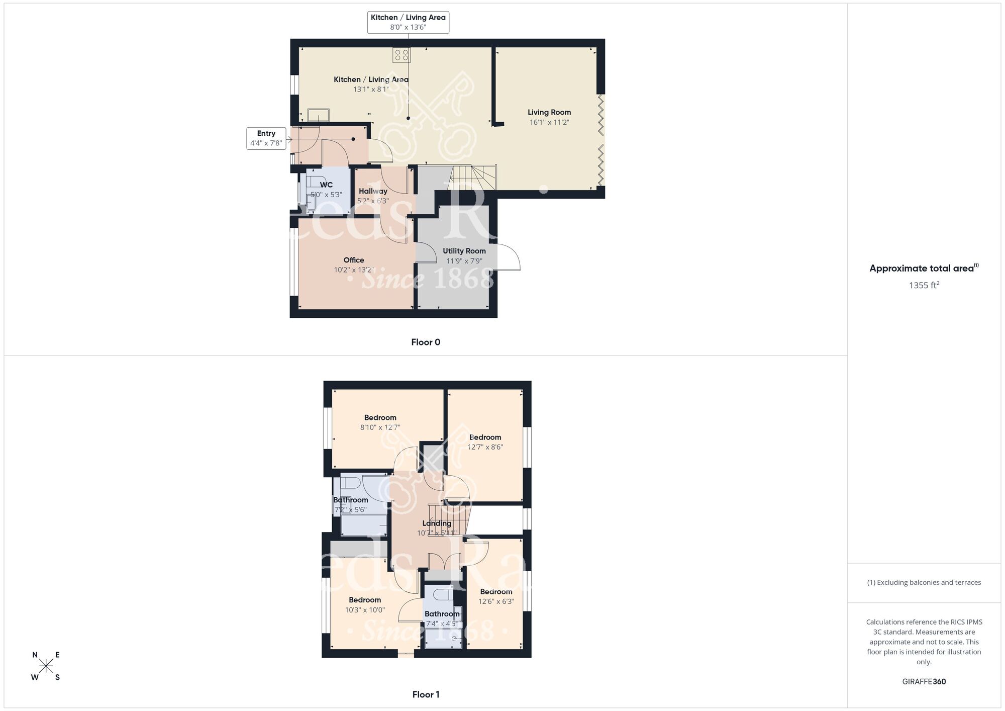 Floorplan of 4 bedroom Detached House for sale, Gerards Gill, Browney, Durham, DH7