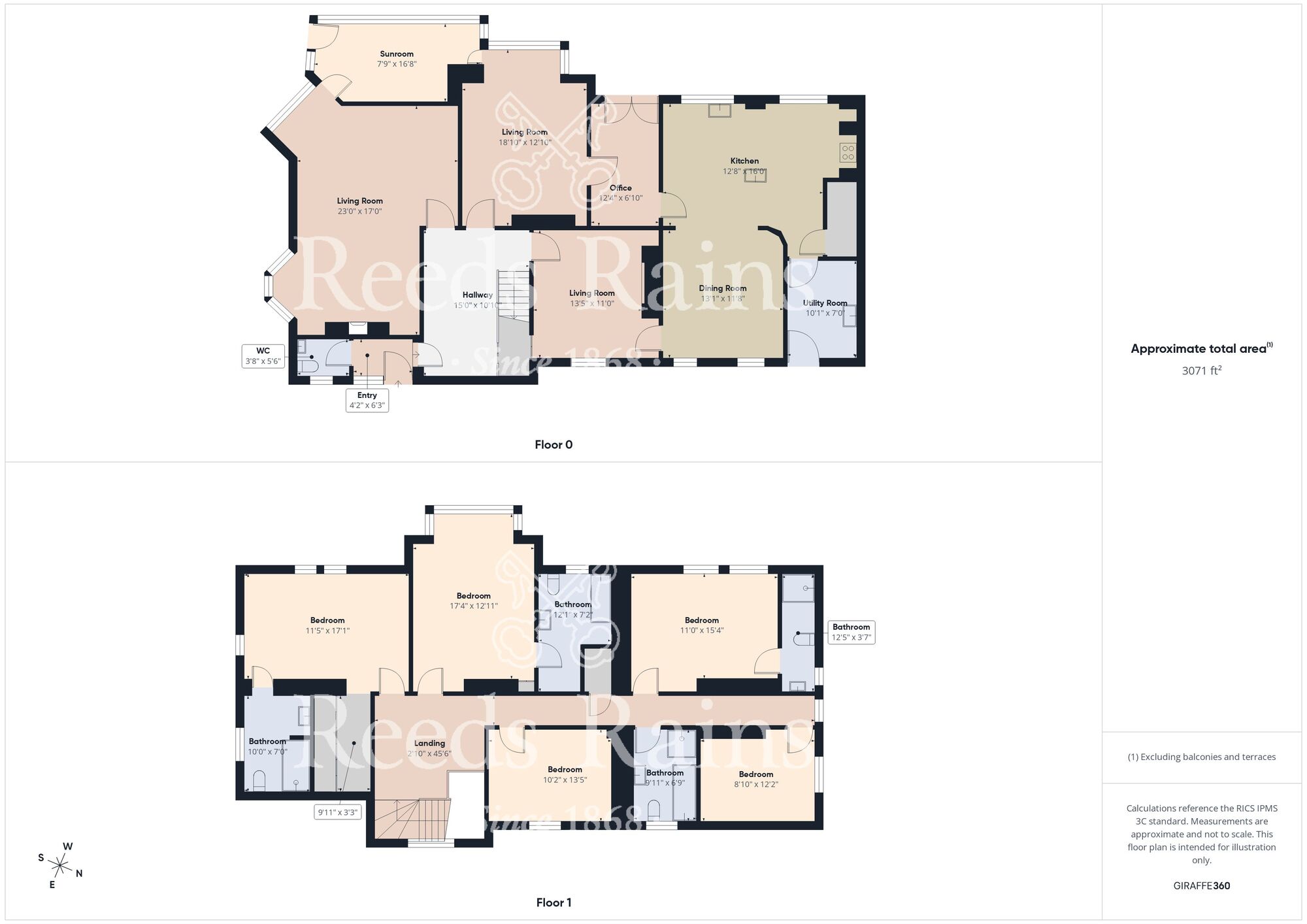 Floorplan of 5 bedroom Detached House for sale, Durham Road, Bishop Auckland, Durham, DL14