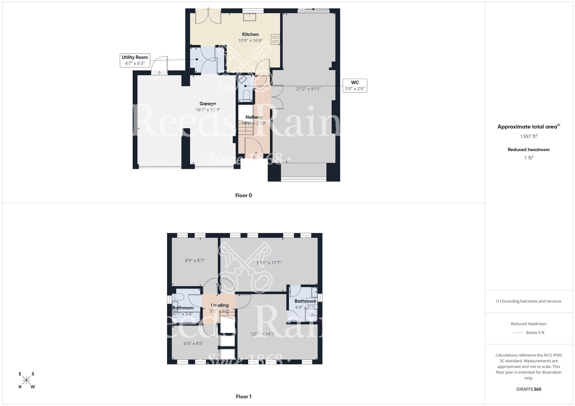 Floorplan of 4 bedroom Semi Detached House to rent, Ashbourne Drive, Coxhoe, Durham, DH6