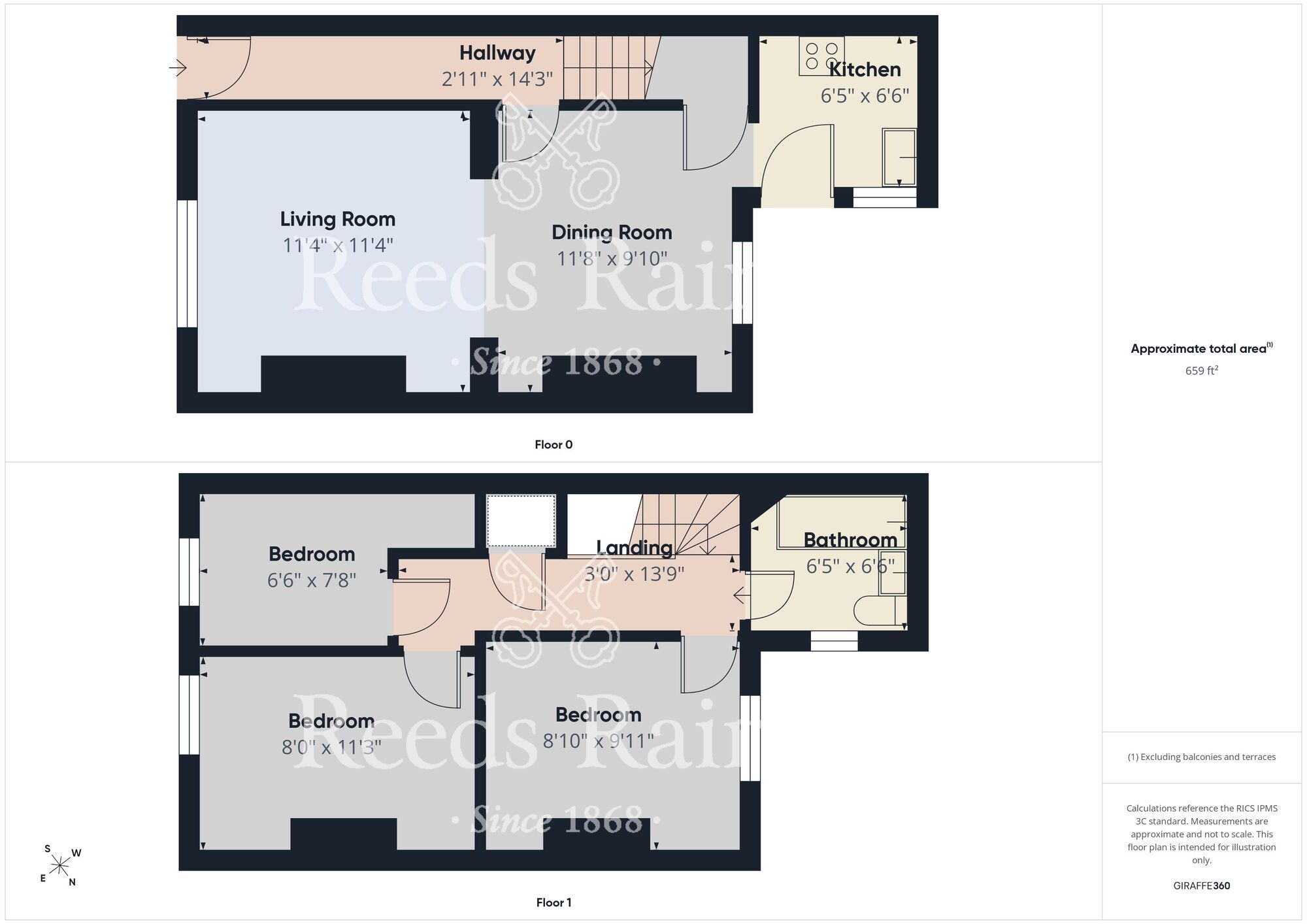 Floorplan of 3 bedroom Mid Terrace House for sale, Bouch Street, Shildon, Durham, DL4