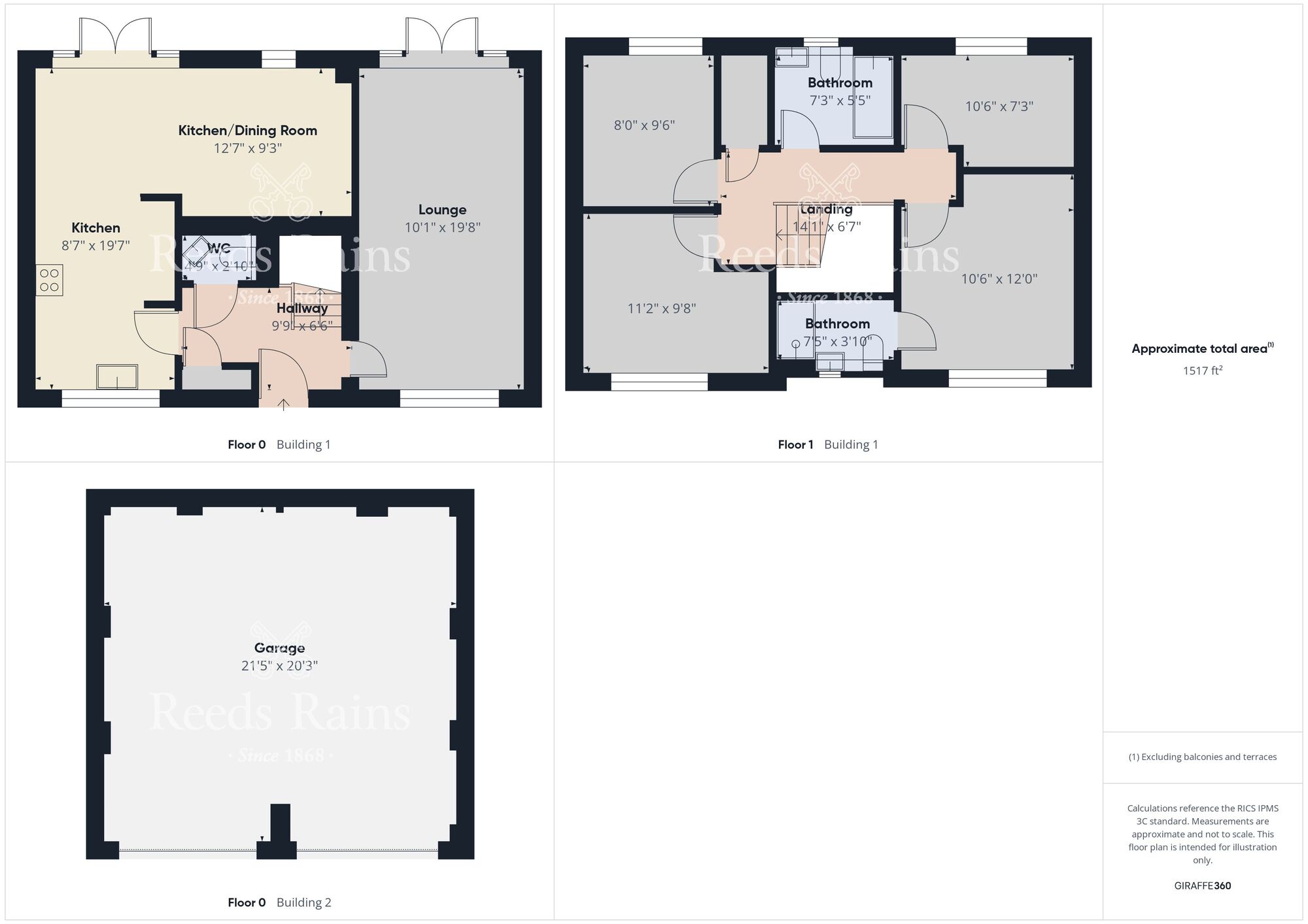 Floorplan of 4 bedroom Detached House to rent, Stoney Wood Drive, Wynyard, Durham, TS22