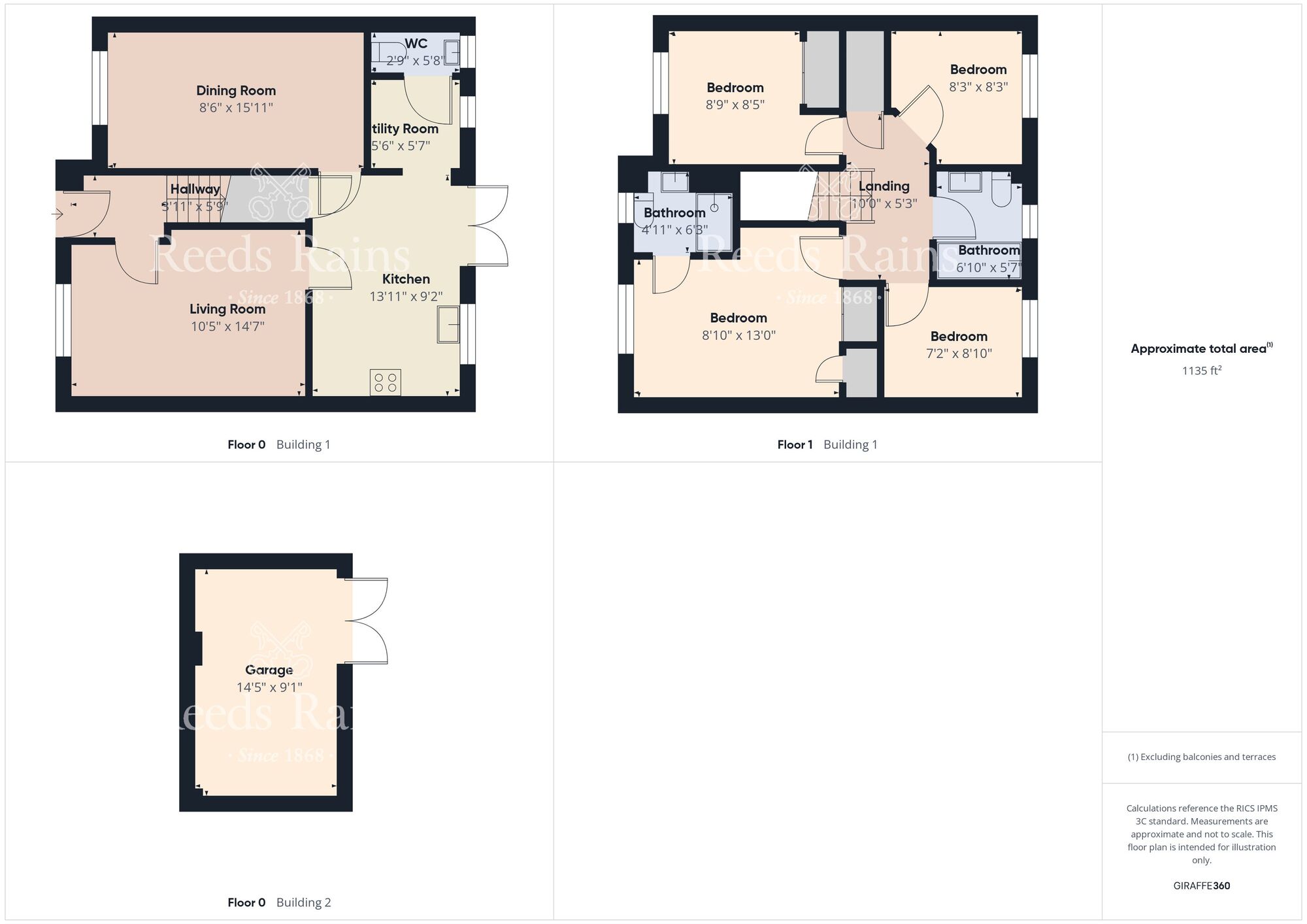Floorplan of 4 bedroom Detached House for sale, Howard Close, West Cornforth, Durham, DL17