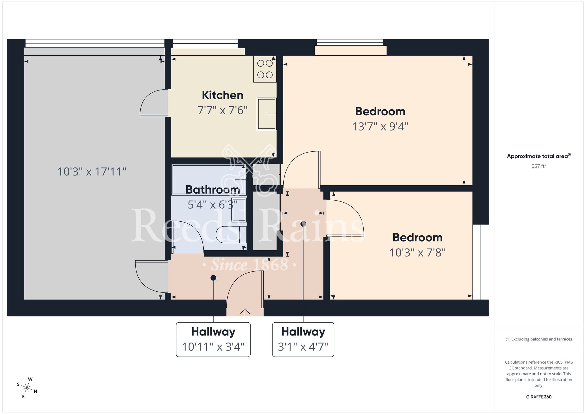 Floorplan of 2 bedroom Flat to rent, Alnwick Road, Durham, DH1