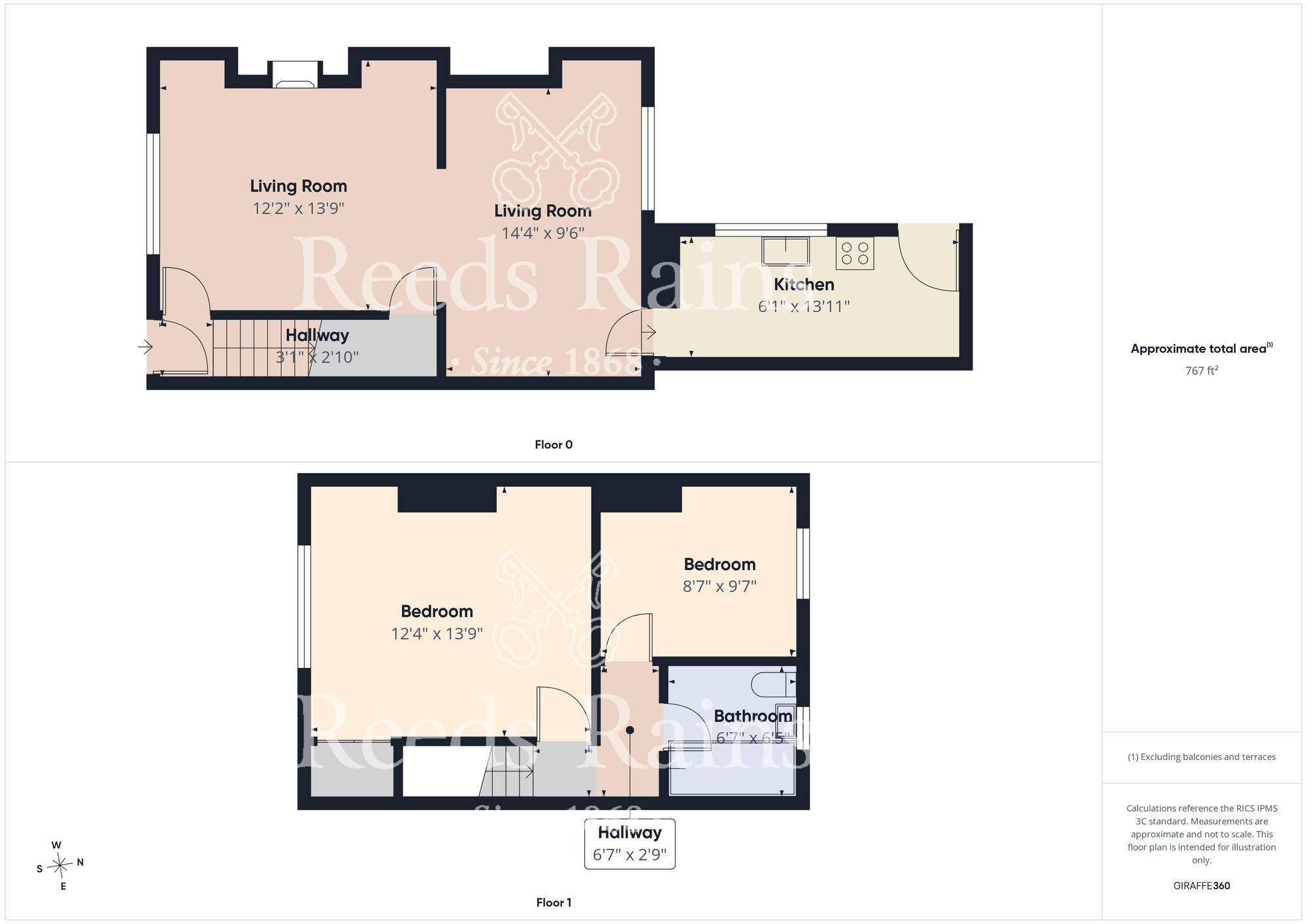 Floorplan of 2 bedroom Mid Terrace House for sale, Albert Street, Chilton, Durham, DL17