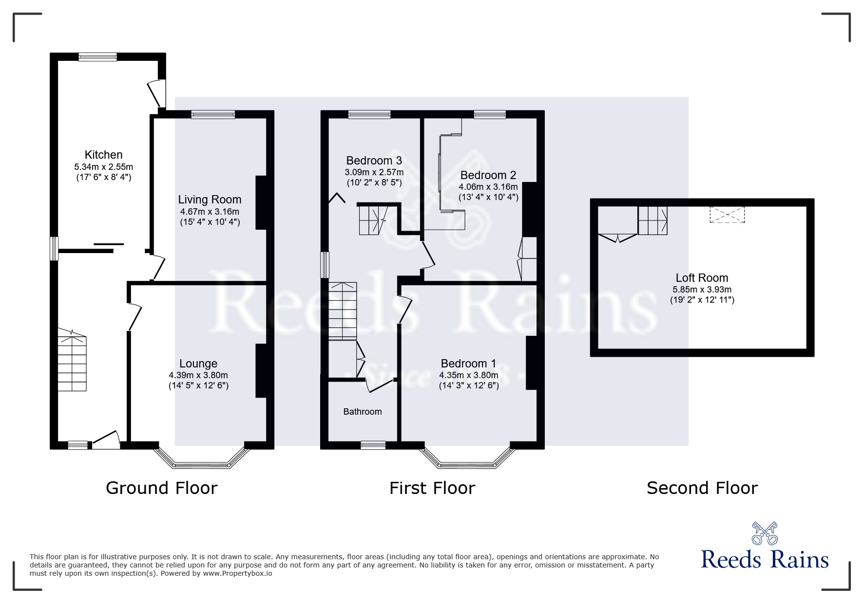 Floorplan of 3 bedroom Semi Detached House to rent, Fairview Avenue, Burnage, Manchester, M19