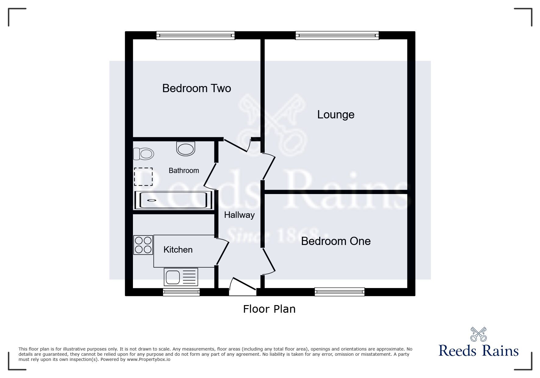 Floorplan of 2 bedroom  Flat to rent, Wilmslow Road, Didsbury, Manchester, M20