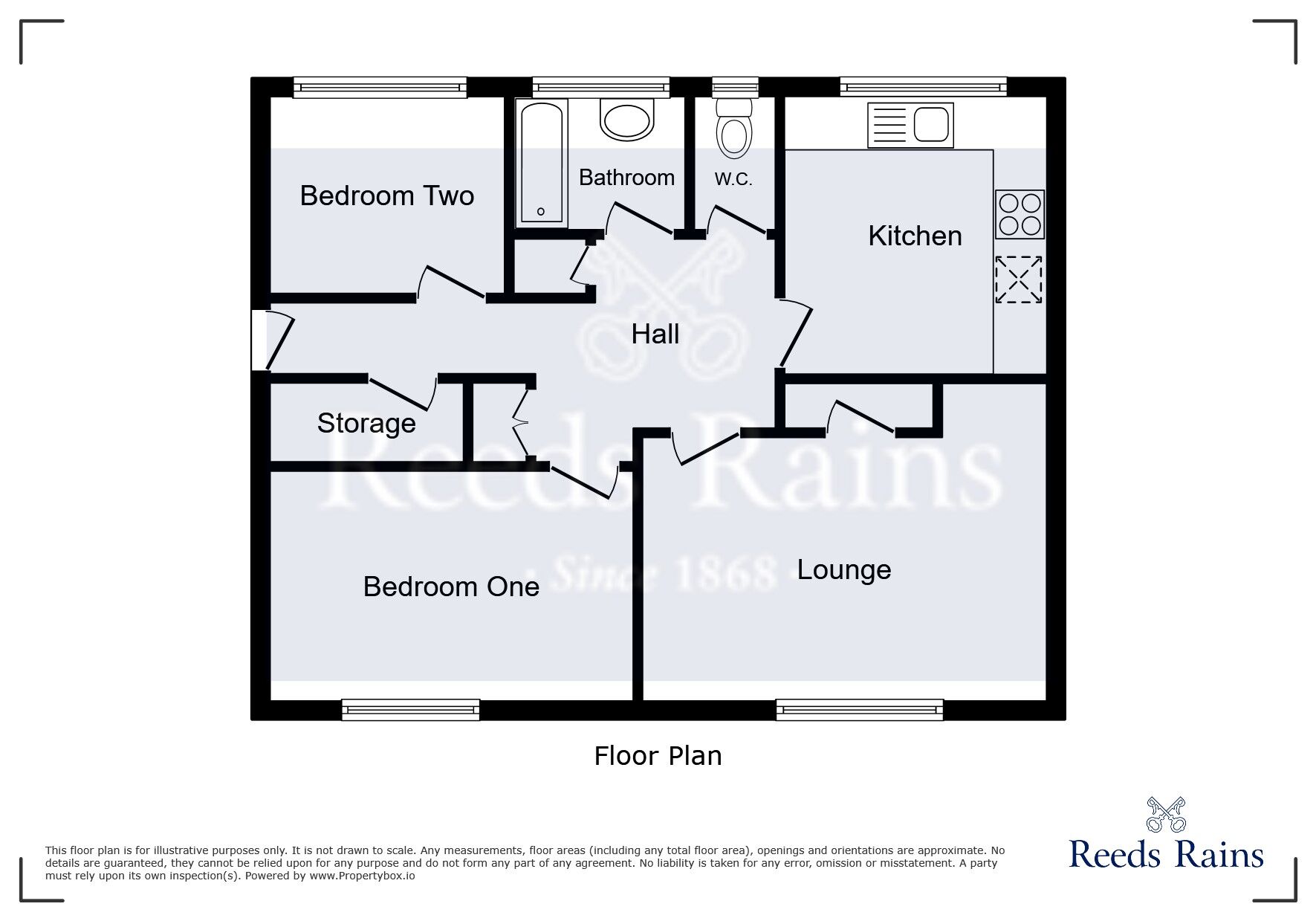 Floorplan of 2 bedroom  Flat to rent, Flat 25 Dudley Court Carlton Road, Whalley Range, Manchester, M16