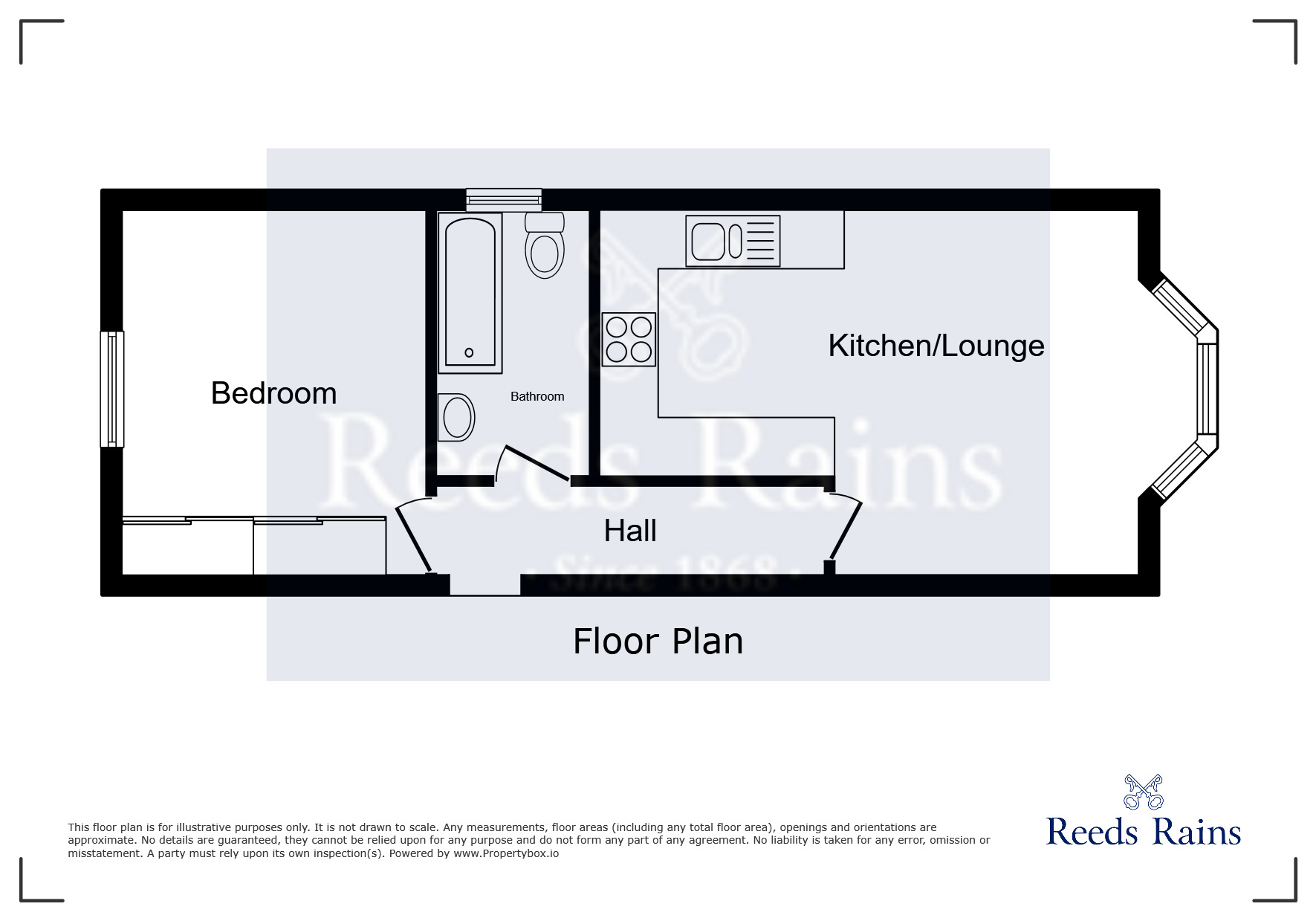 Floorplan of 1 bedroom  Flat to rent, Demesne Road, Manchester, M16