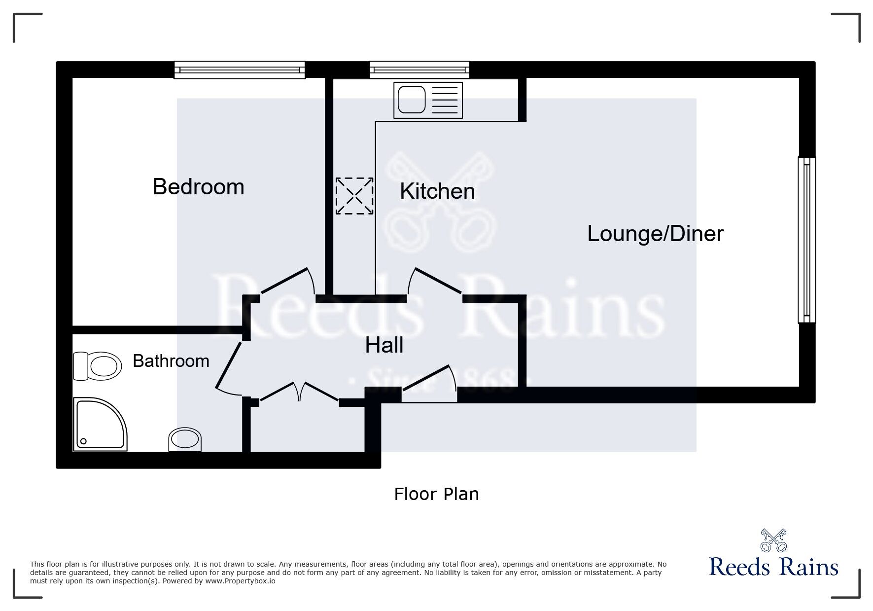 Floorplan of 1 bedroom Flat to rent, Milden Close, Manchester, M20